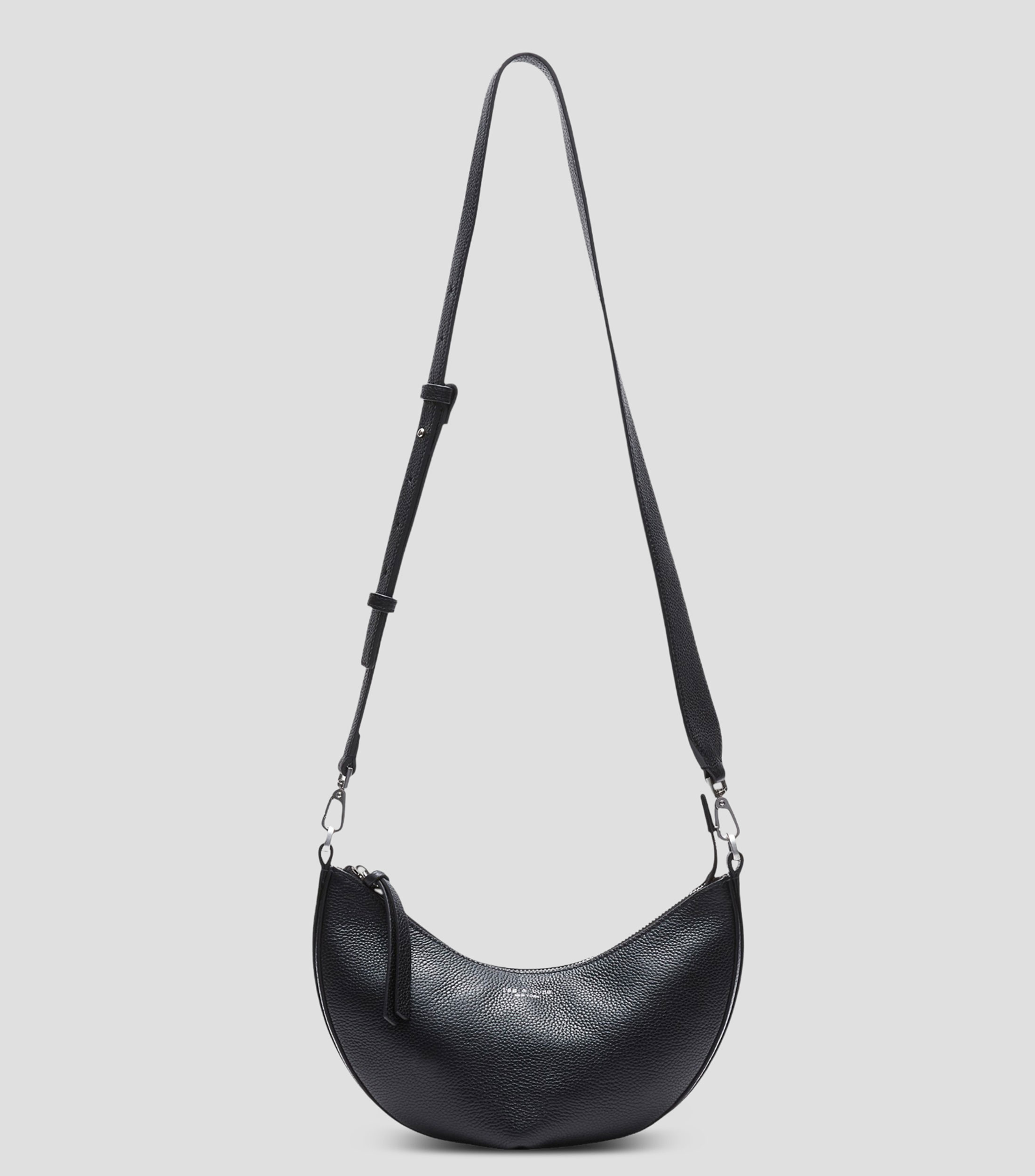 Bolsa crossbody negra en piel Alix lisa Mujer