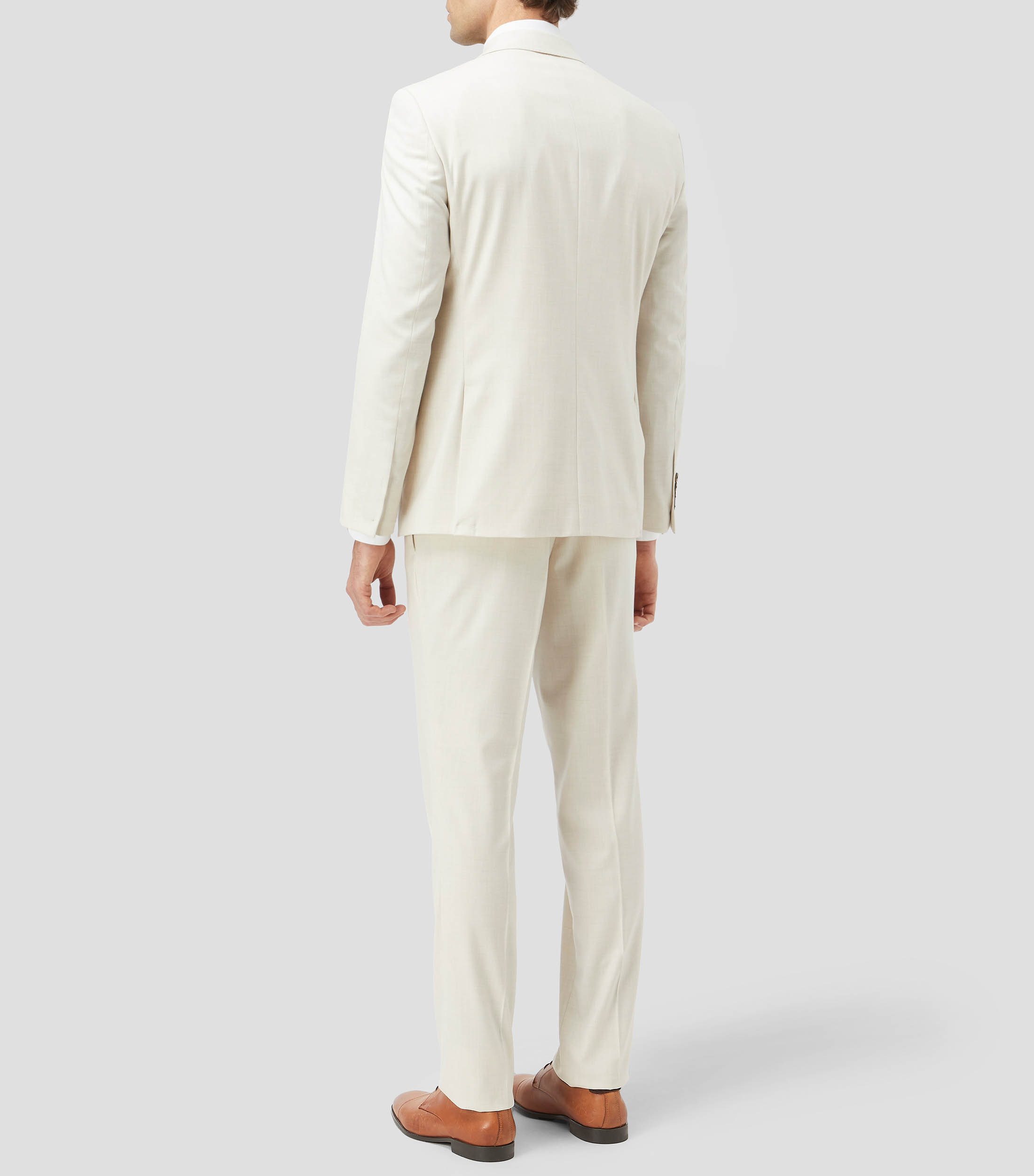 Traje de corte slim liso Hombre