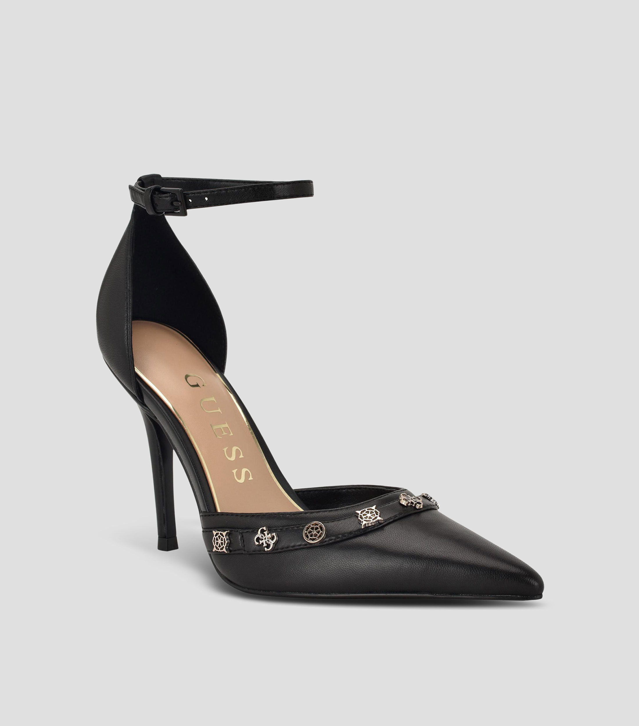 Zapatillas de pulsera con tacón alto de aguja Mujer