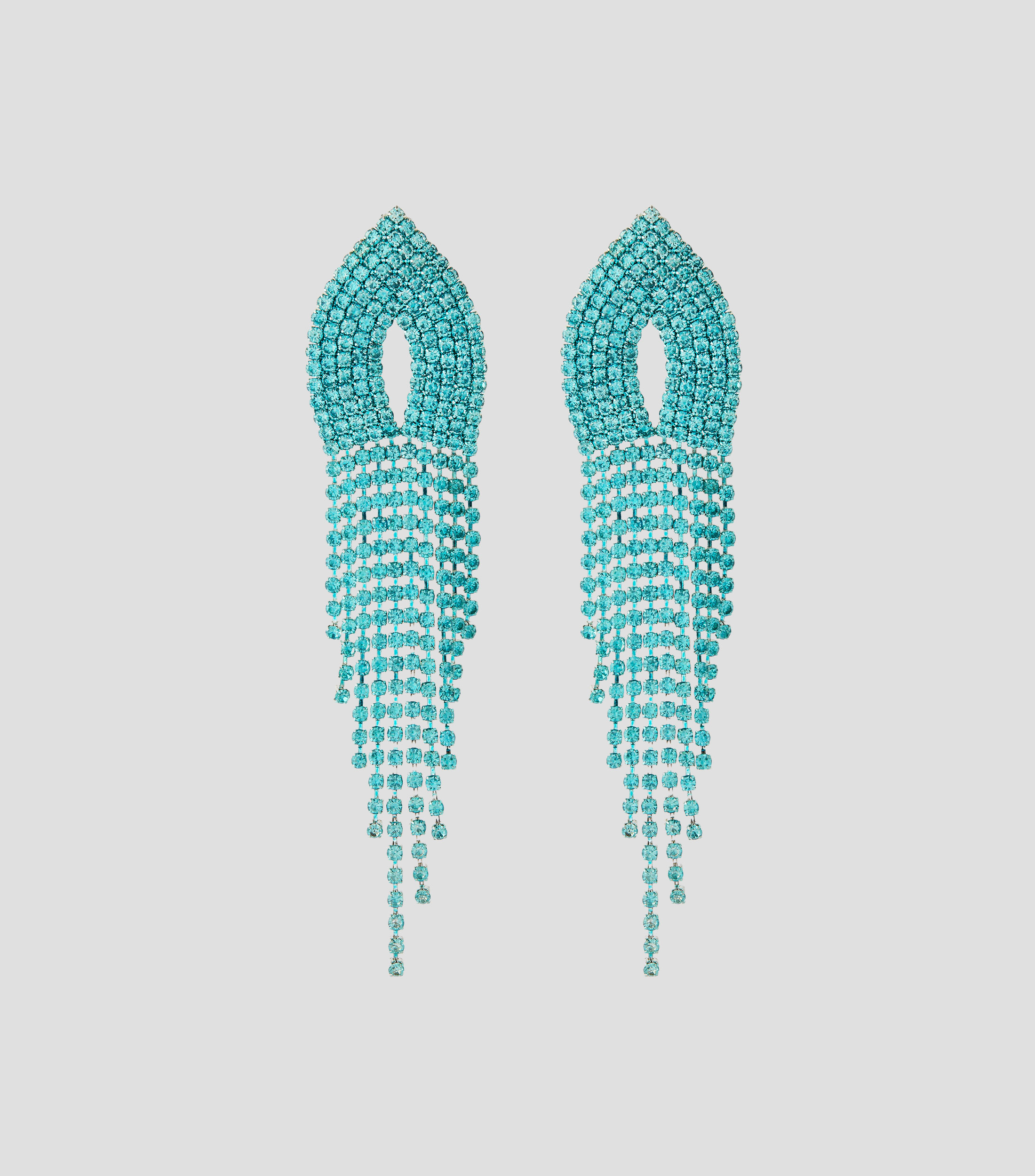 Aretes colgantes con cristales Mujer