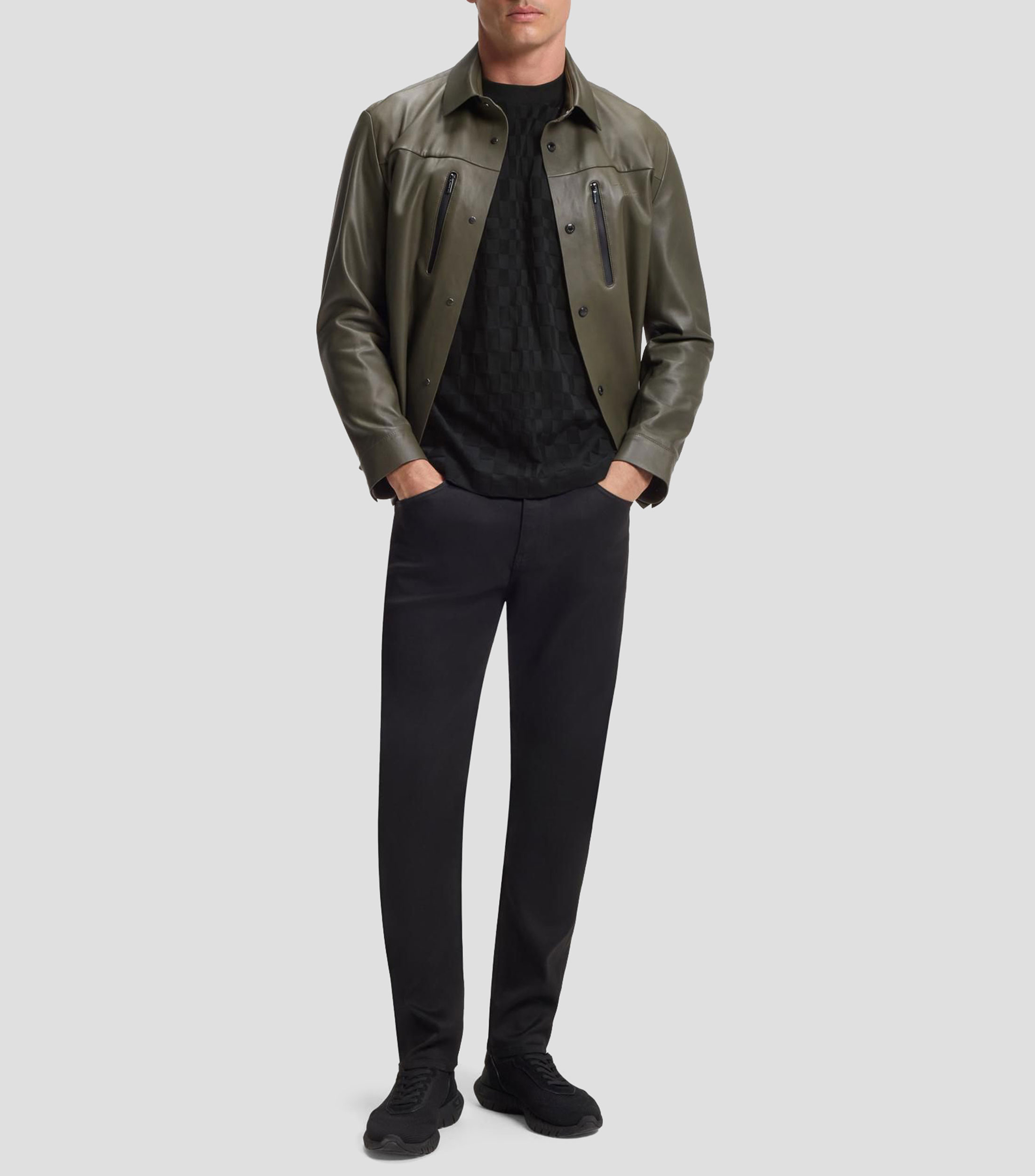 Playera Porsche x BOSS relaxed fit en jacquard de algodón Hombre