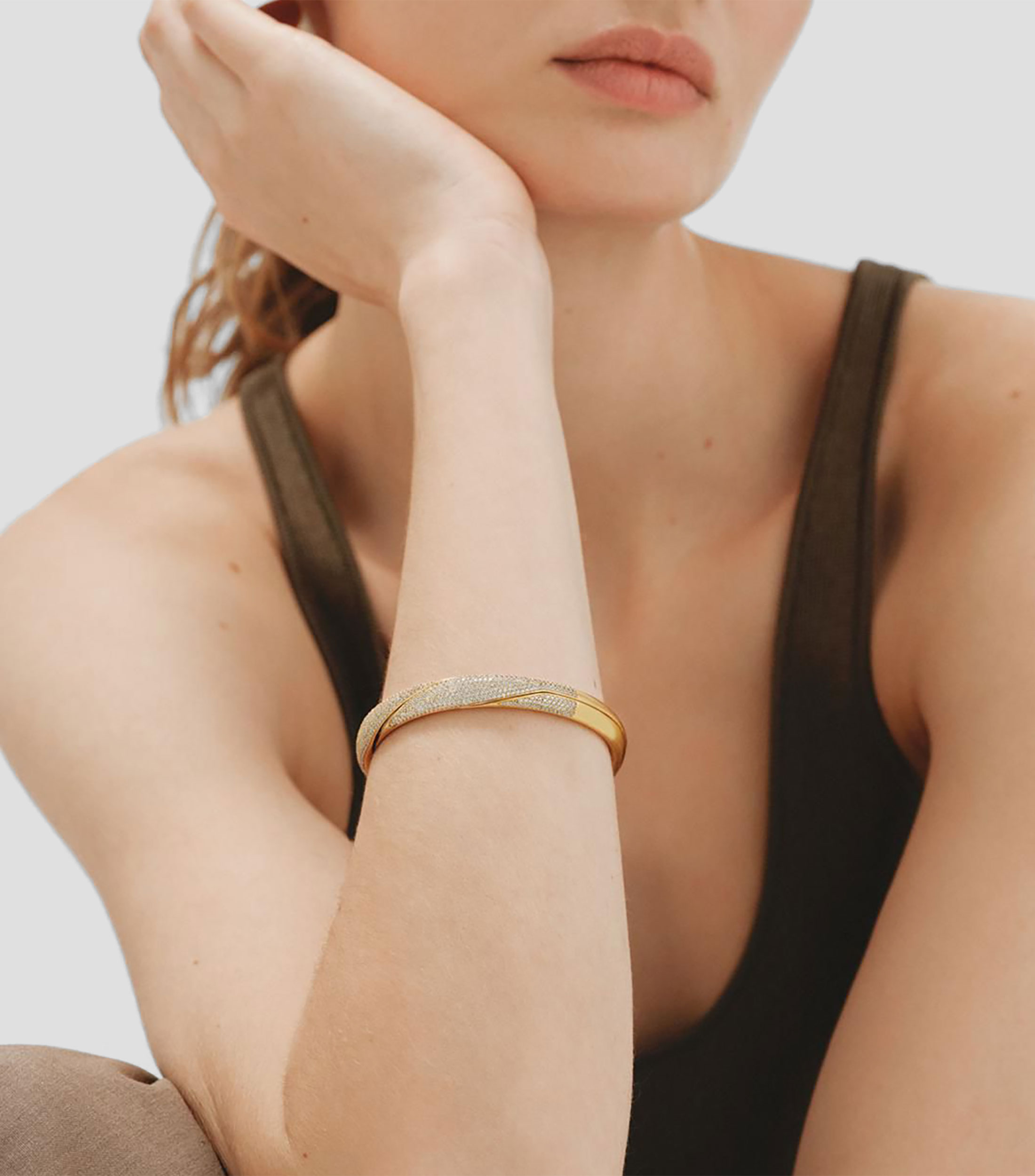 Pulsera Gimmel con pavé de cristales Mujer