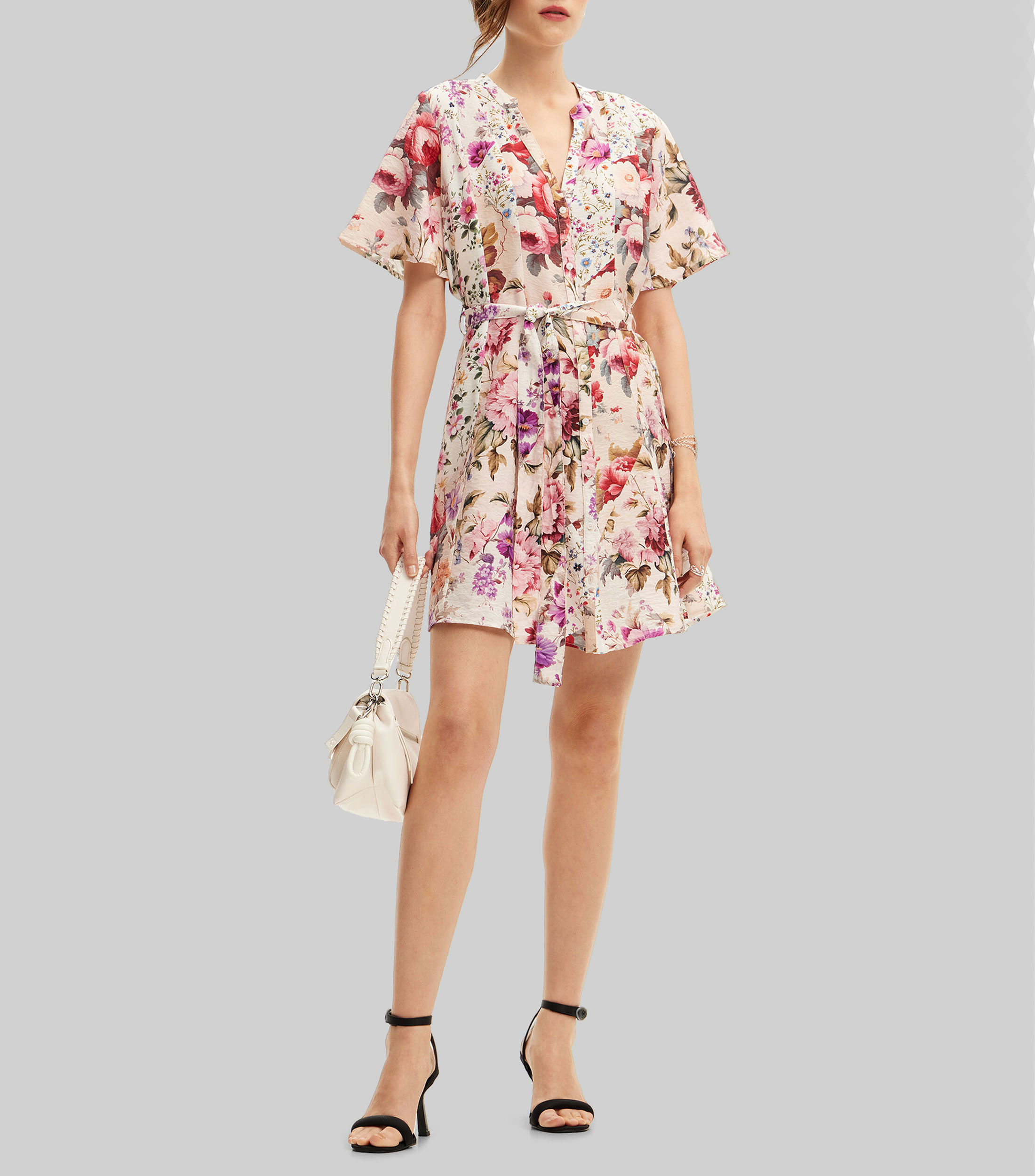 Desigual Vestido De Manga Larga Desigual Multicolor | Dressinn