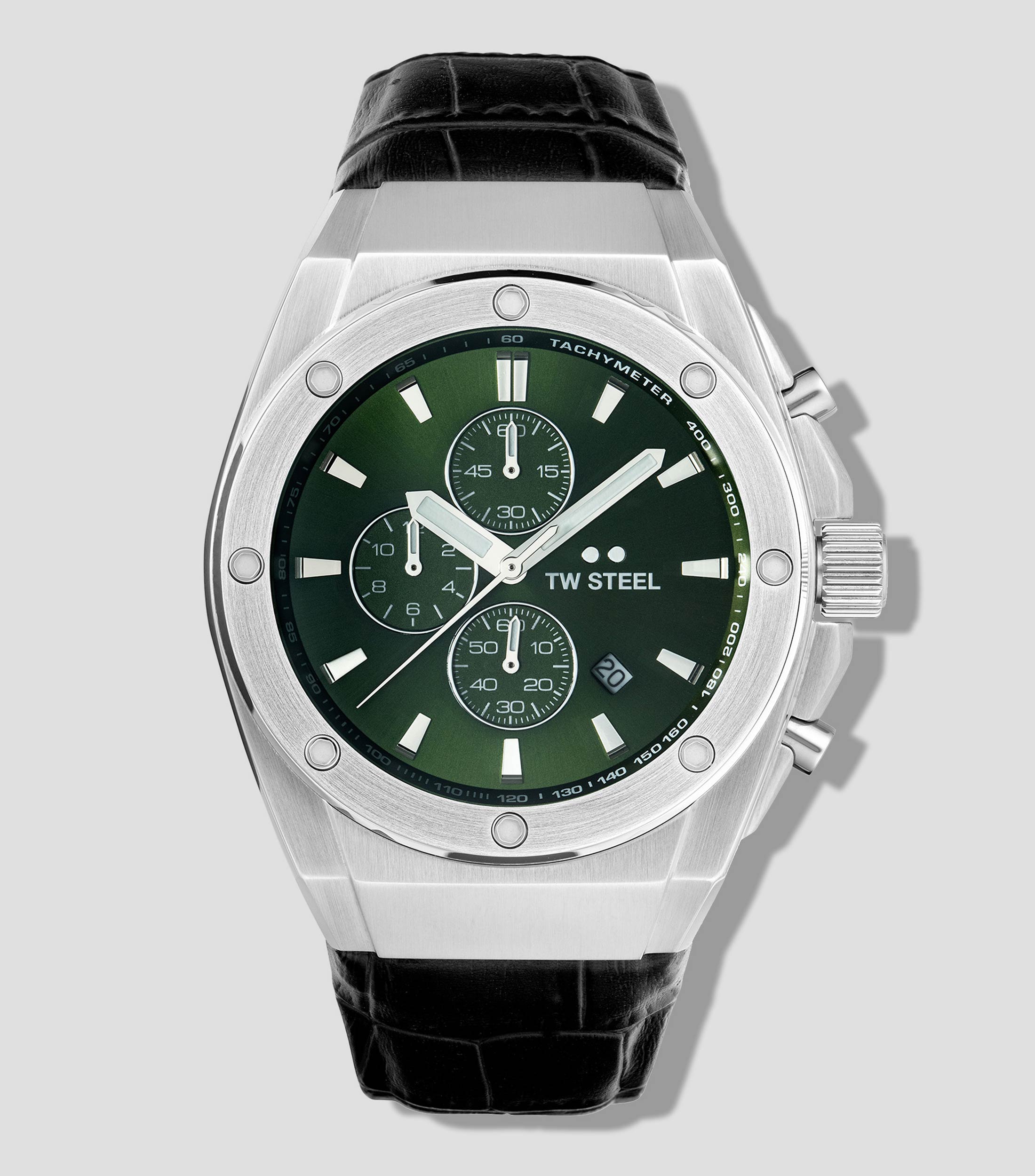 Reloj para Hombre CEO Tech Casual Plateado, Verde