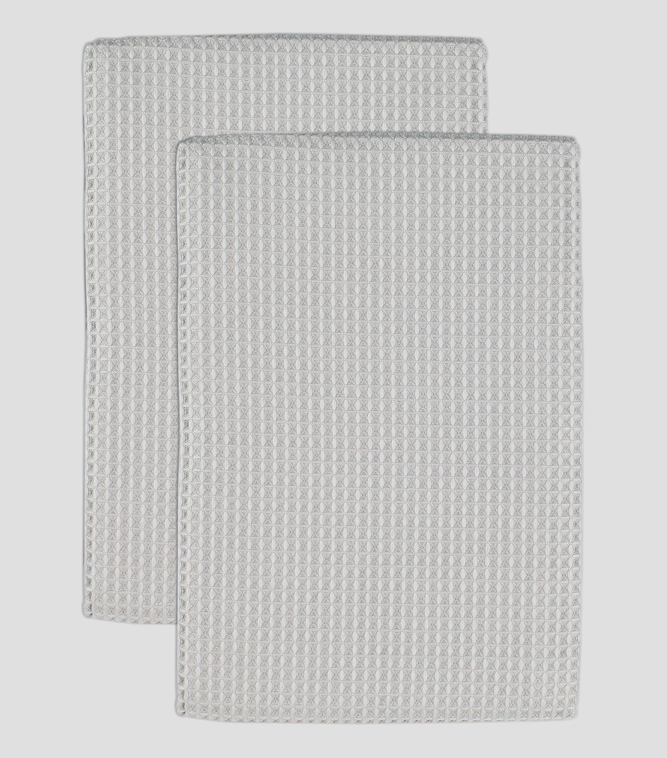 Set 2 paños de microfibra gris claro