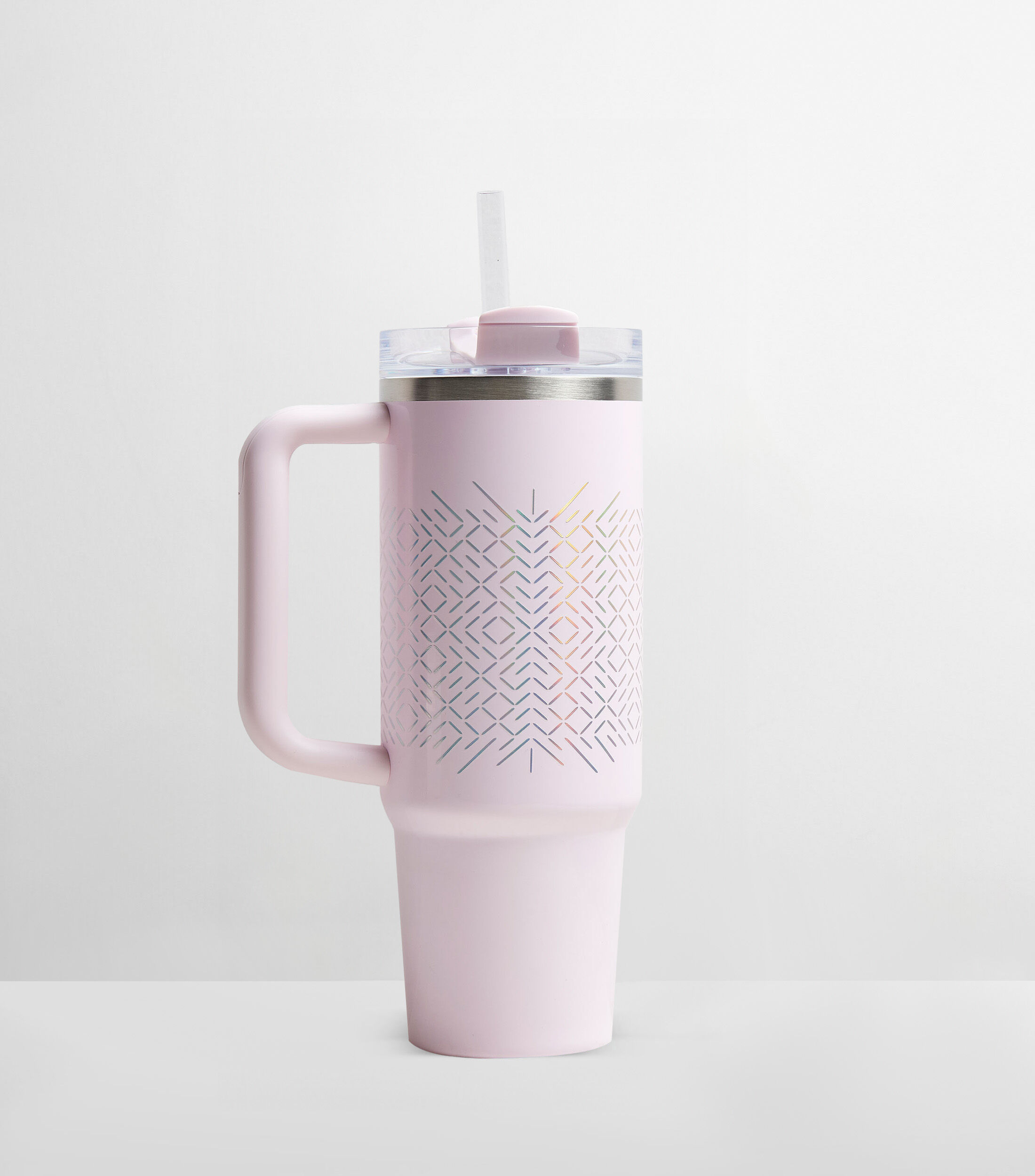 Termo Stanley Quencher Pink Icicle en Acero Inoxidable con Popote, 887 ml