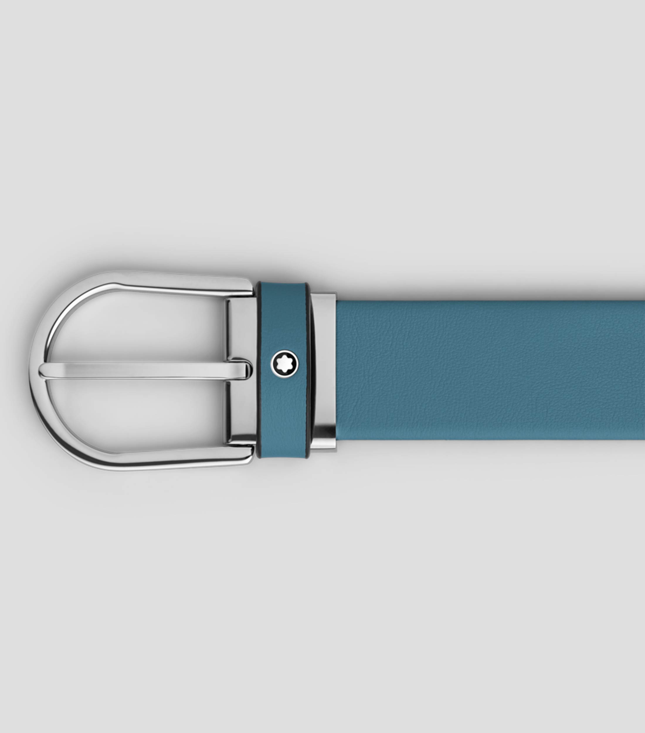 Cinturón Horseshoe buckle smoky 35mm Hombre