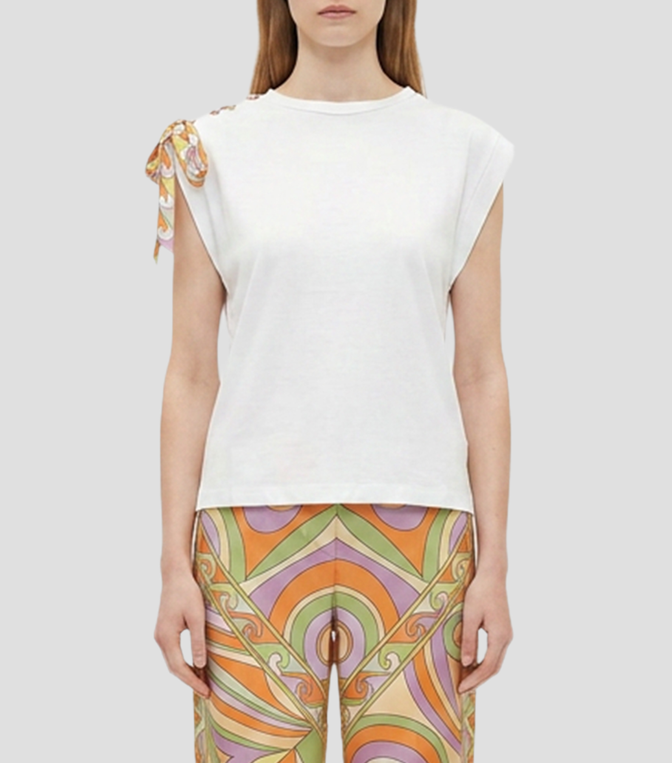 Playera cuello redondo manga corta lisa Mujer