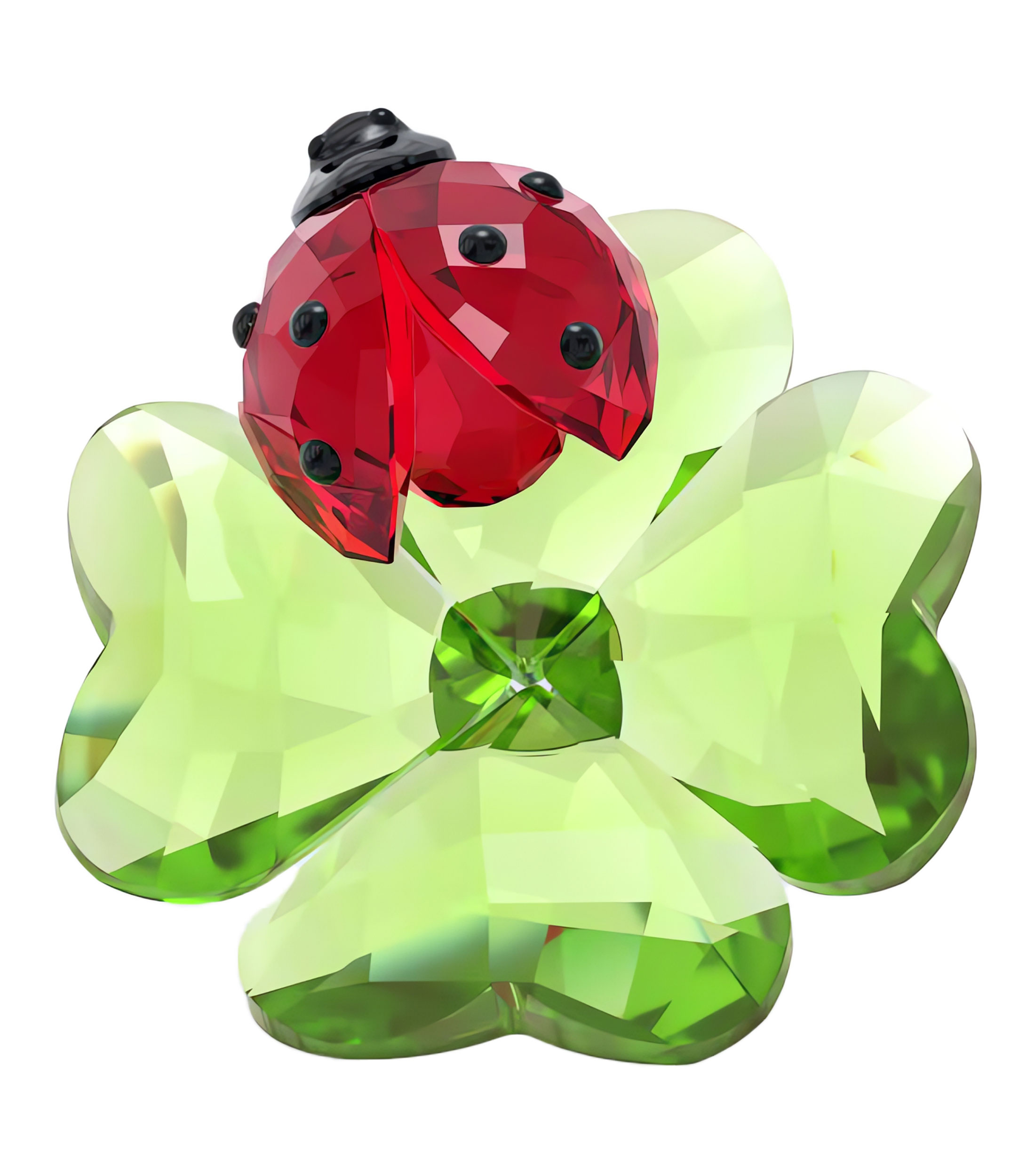 Figura decorativa Idyllia Mariquita y Trebol en cristal