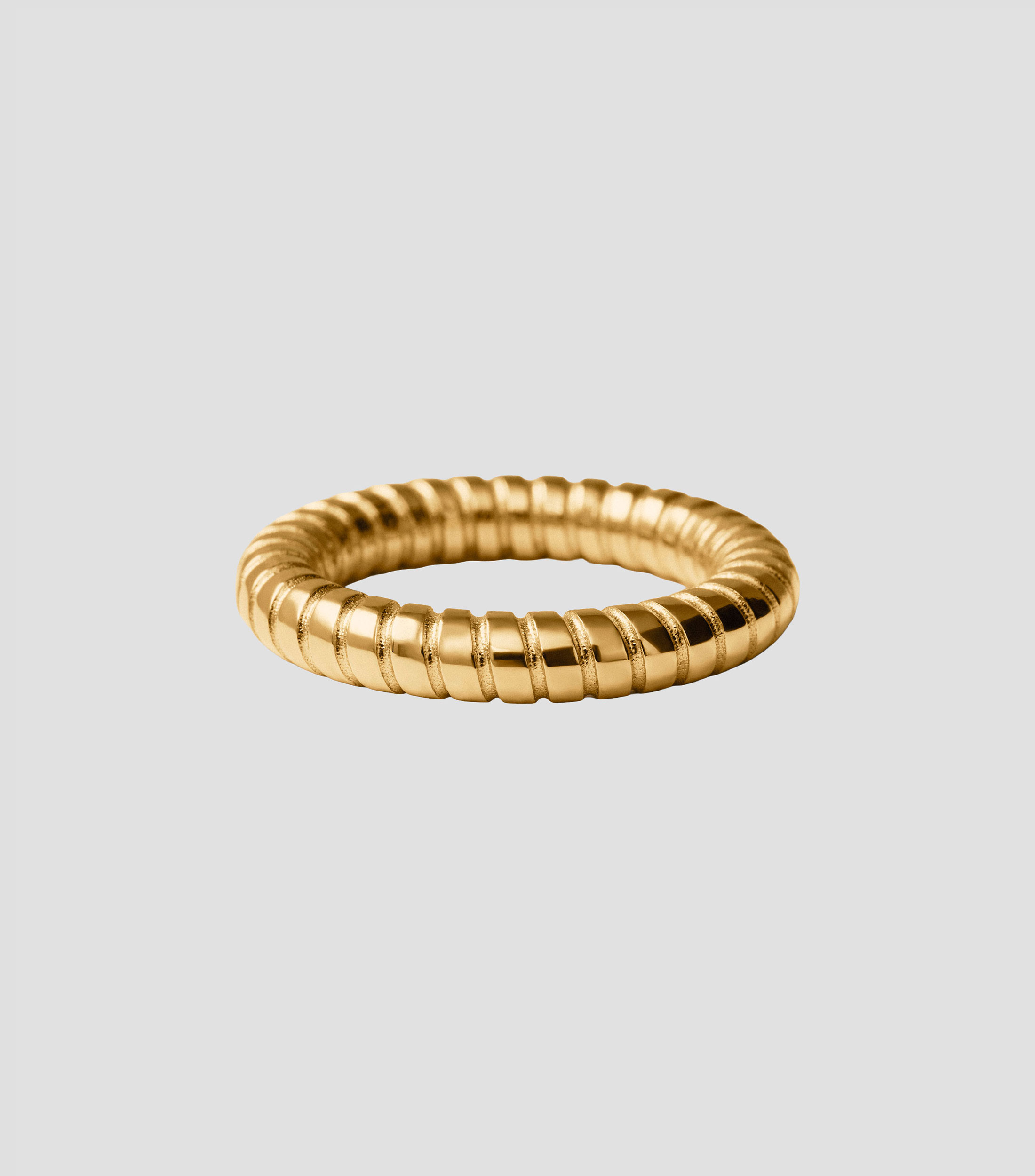 Anillo de banda gallonado en Plata .925 Hoop Rings Mujer