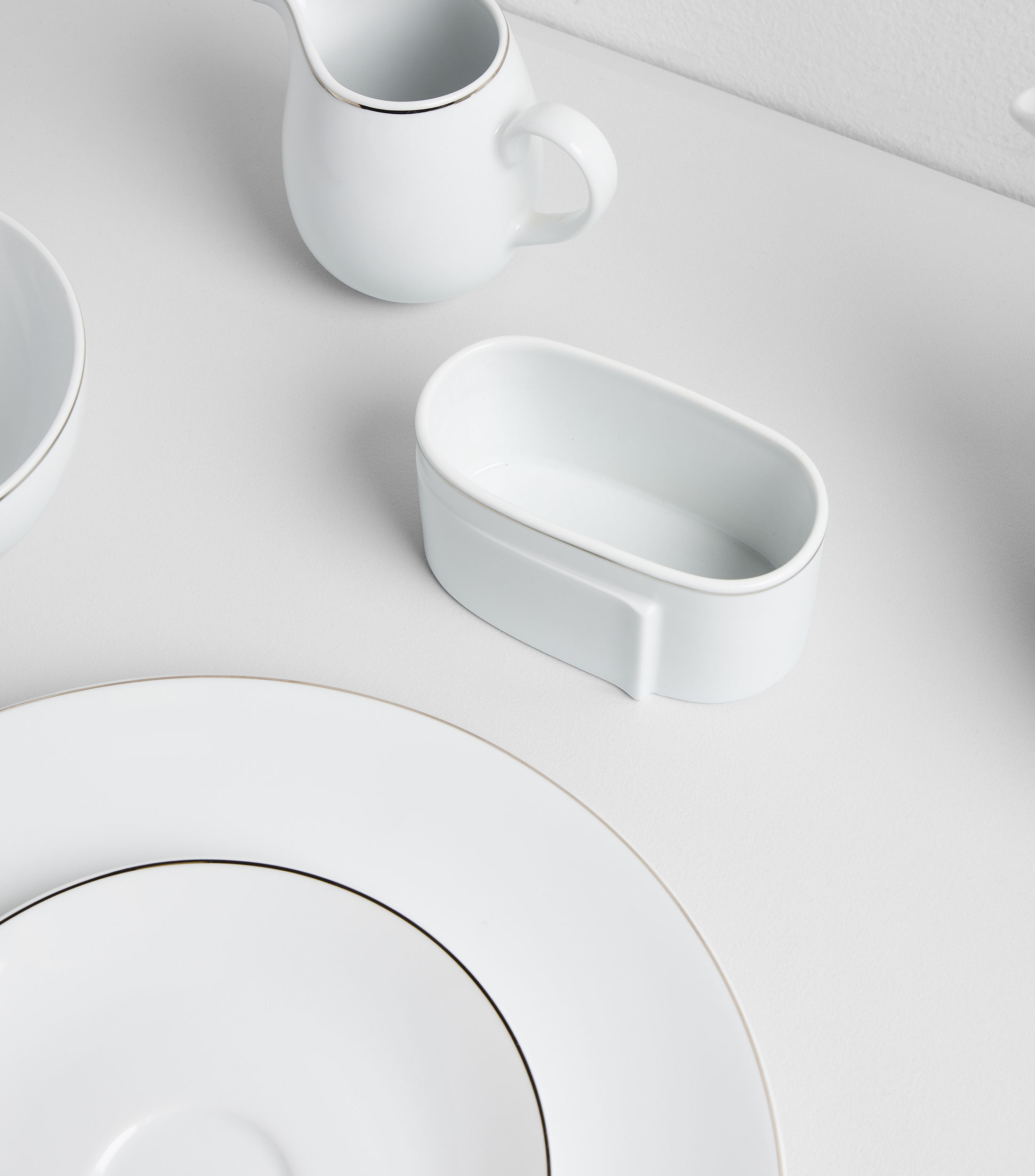 Azucarera Bright en porcelana blanca