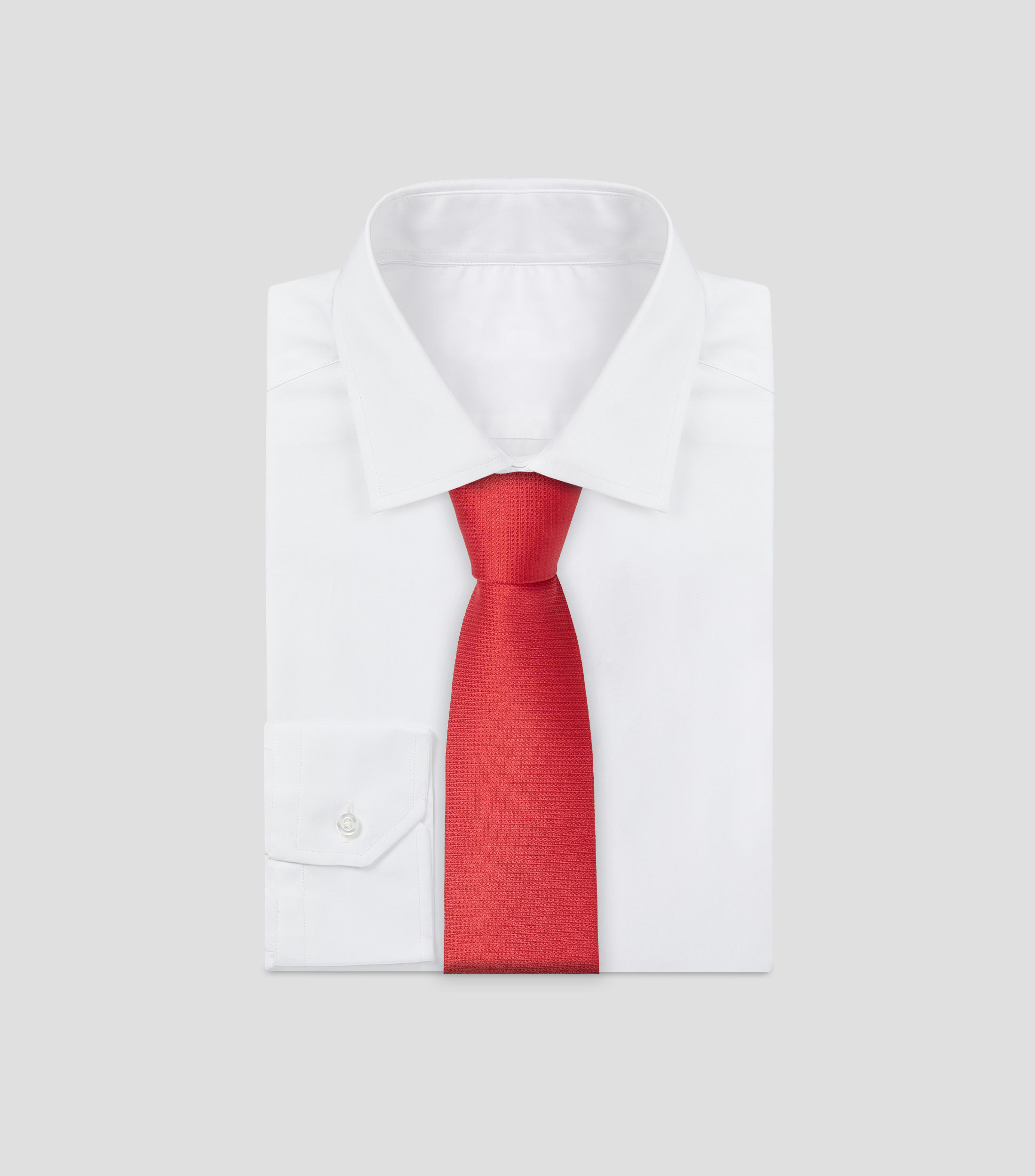 Corbata ancha en seda lisa