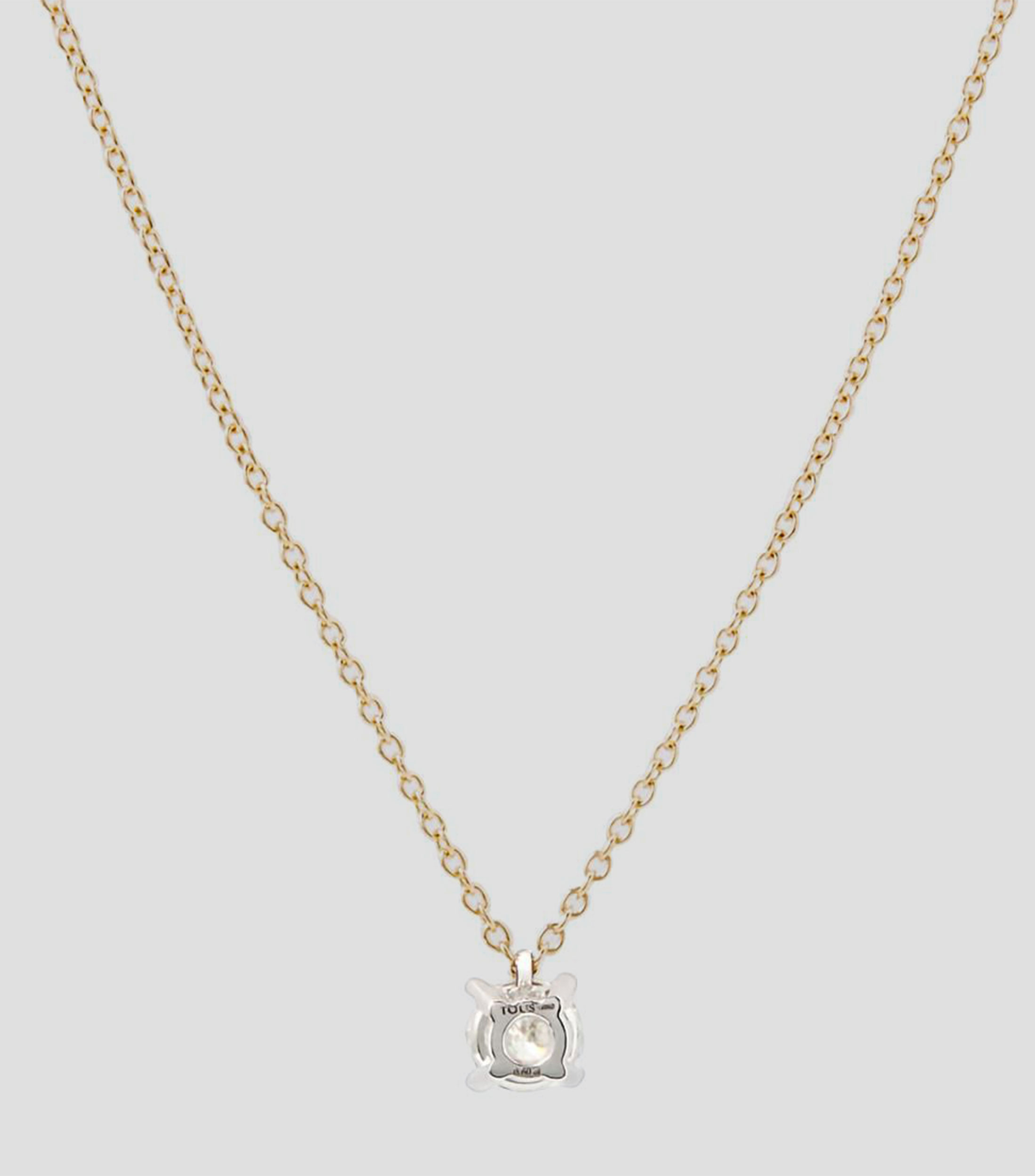 Collar en oro combinado 18 kilates con diamante Diamonds Mujer