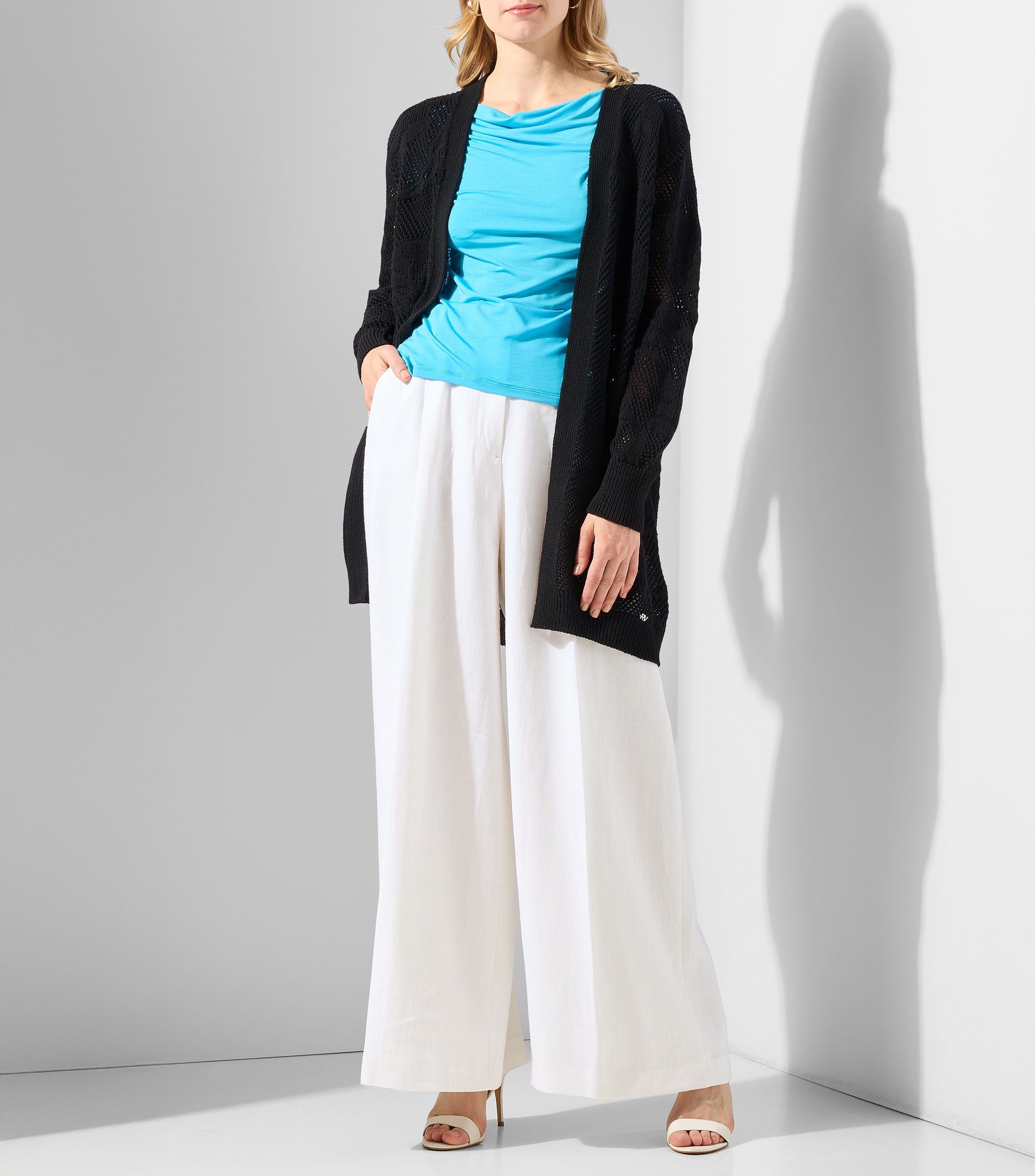 Blusa lisa manga corta Mujer