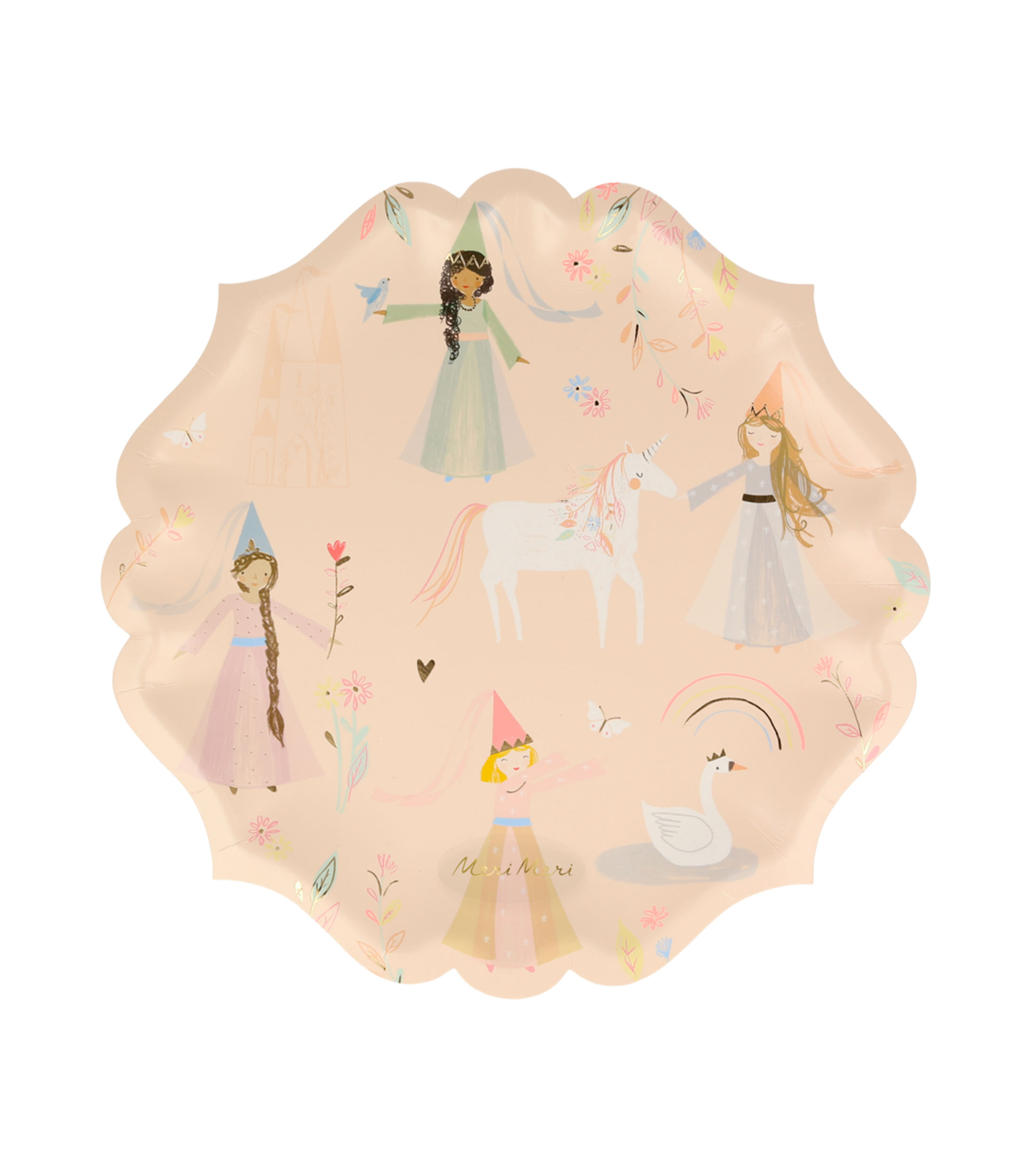Set 8 Platos de Papel Princess