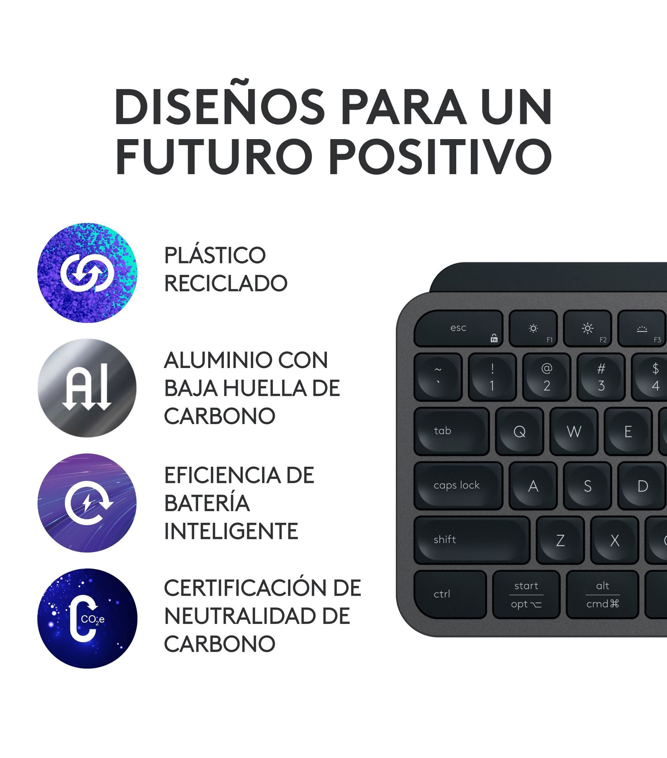Teclado Inalámbrico MX KEYS S - Grafito