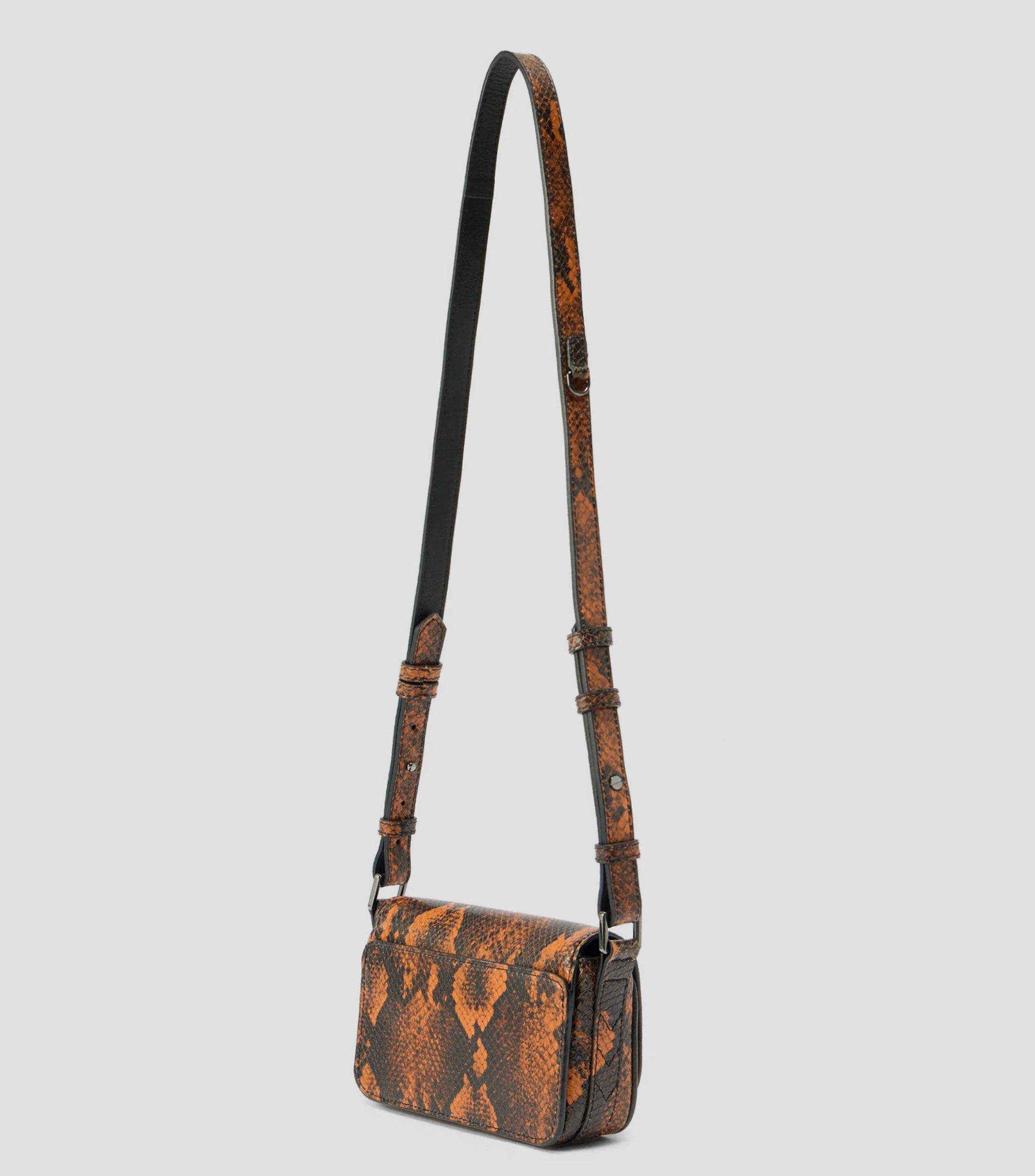 Bolsa Crossbody en cuero de vaca Le Zazi Wild animalskin Mujer