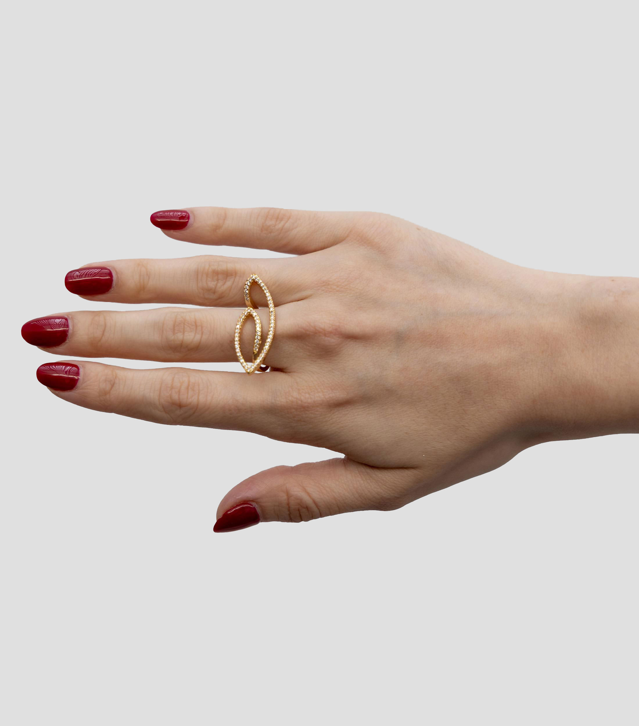 Anillo minimalista con circonia Mujer