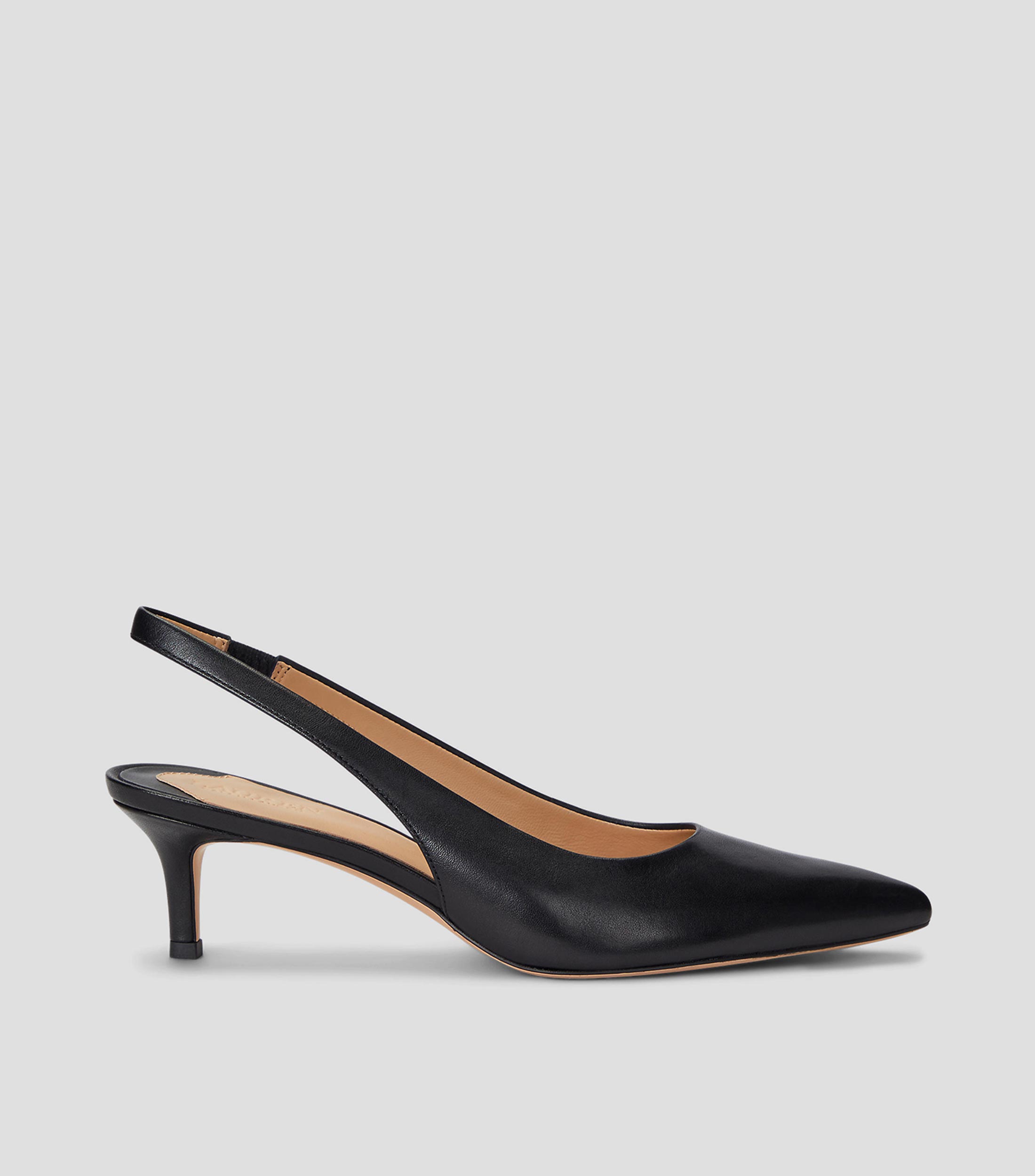 Tacones Ralph Lauren Lolah De Cuero Nappa Para Mujer Punta Fina