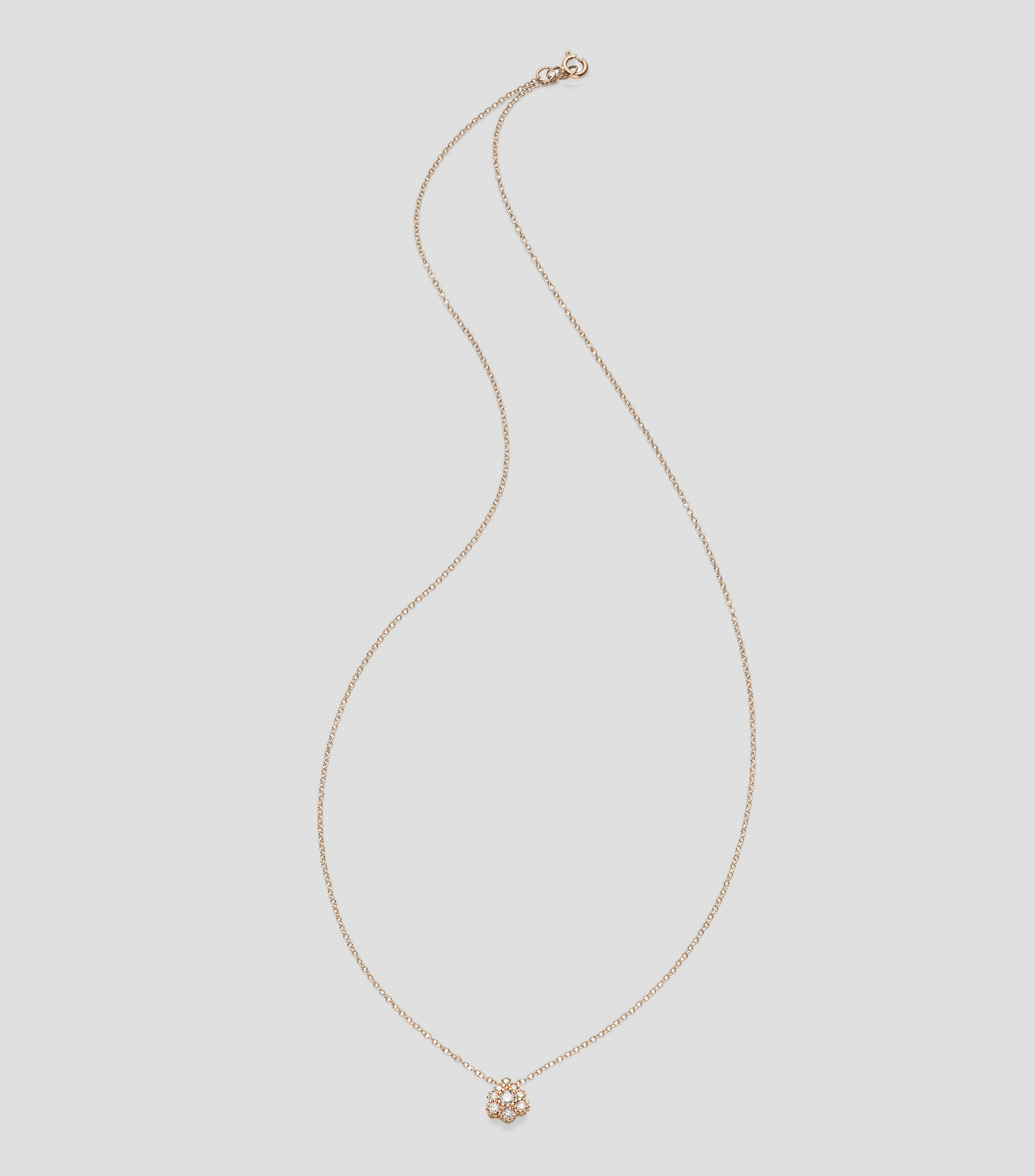 Set de Dije y Cadena en oro rosa y blanco de 18 kilates MyCollection Dew Mujer