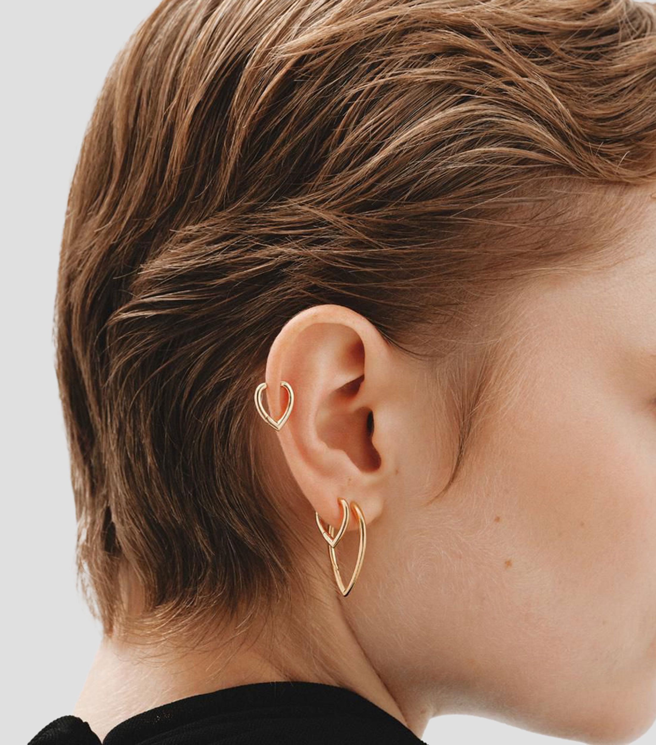 Pendientes en plata .925 con forma de gota Connector Criolla Mujer