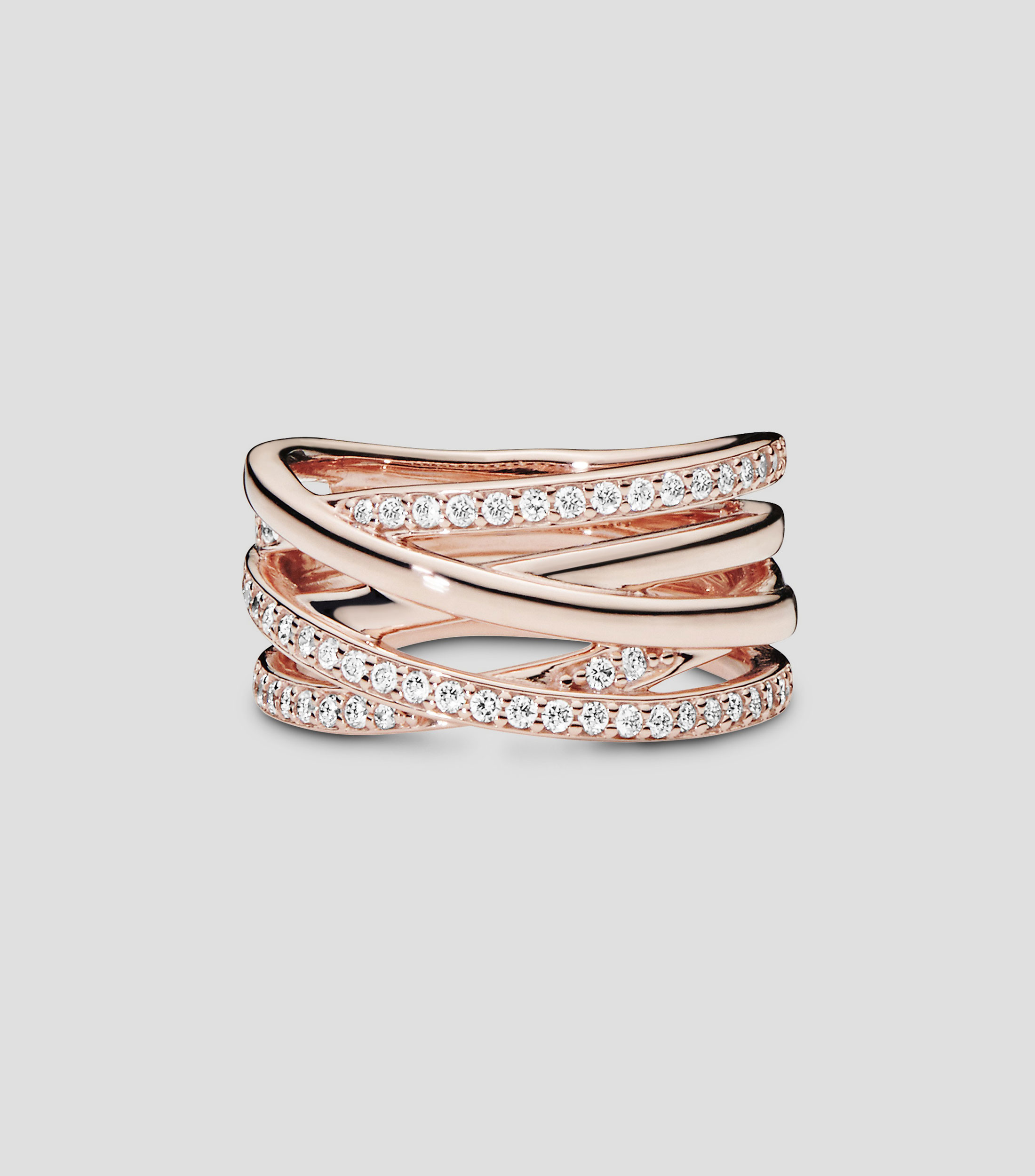 Anillo en plata Entrelazado Rose Mujer Talla: 58