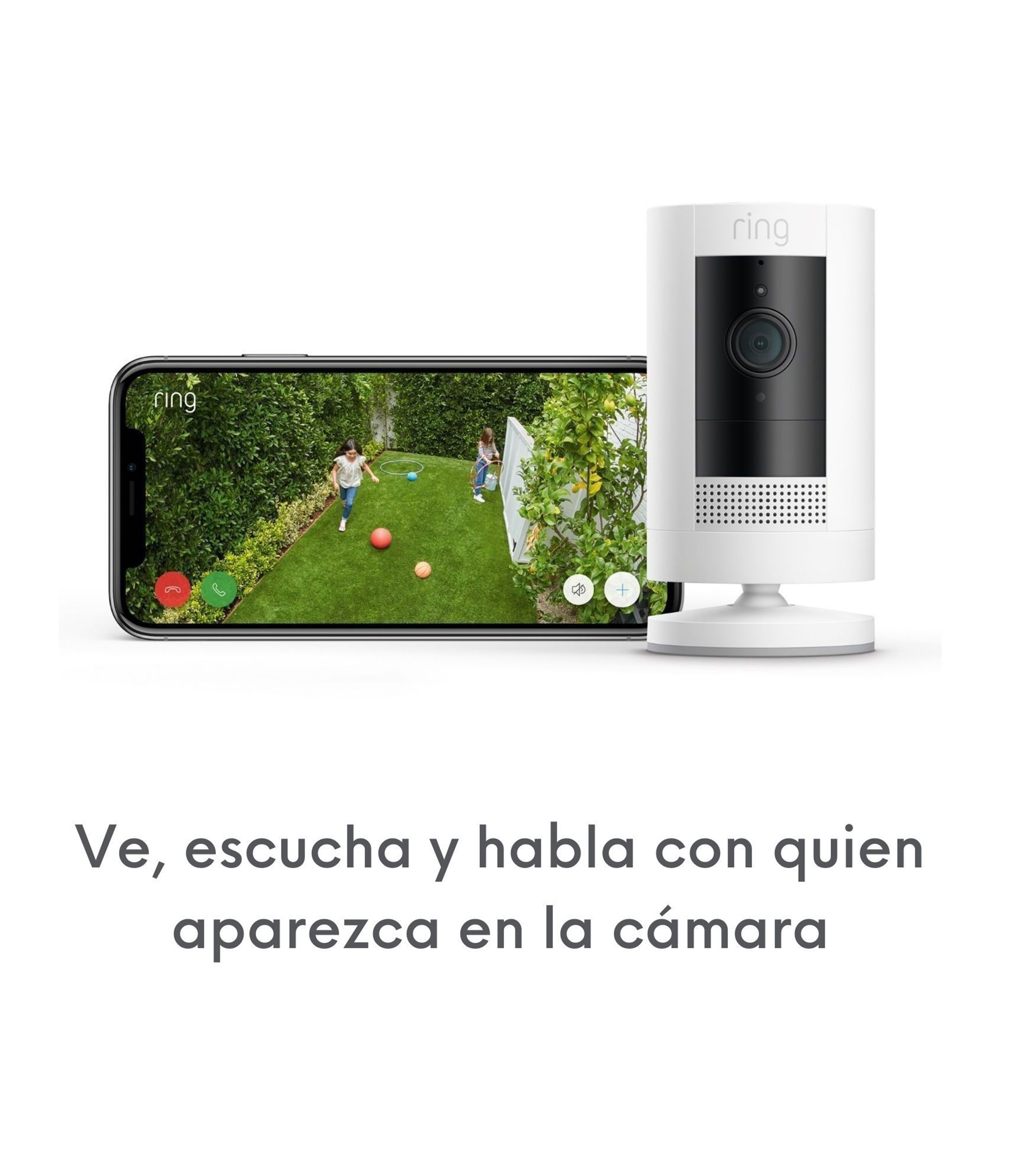 Cámara de Seguridad Inalambrica Stick Up Cam Gen 3 con Bateria para Interior y Exterior Blanco