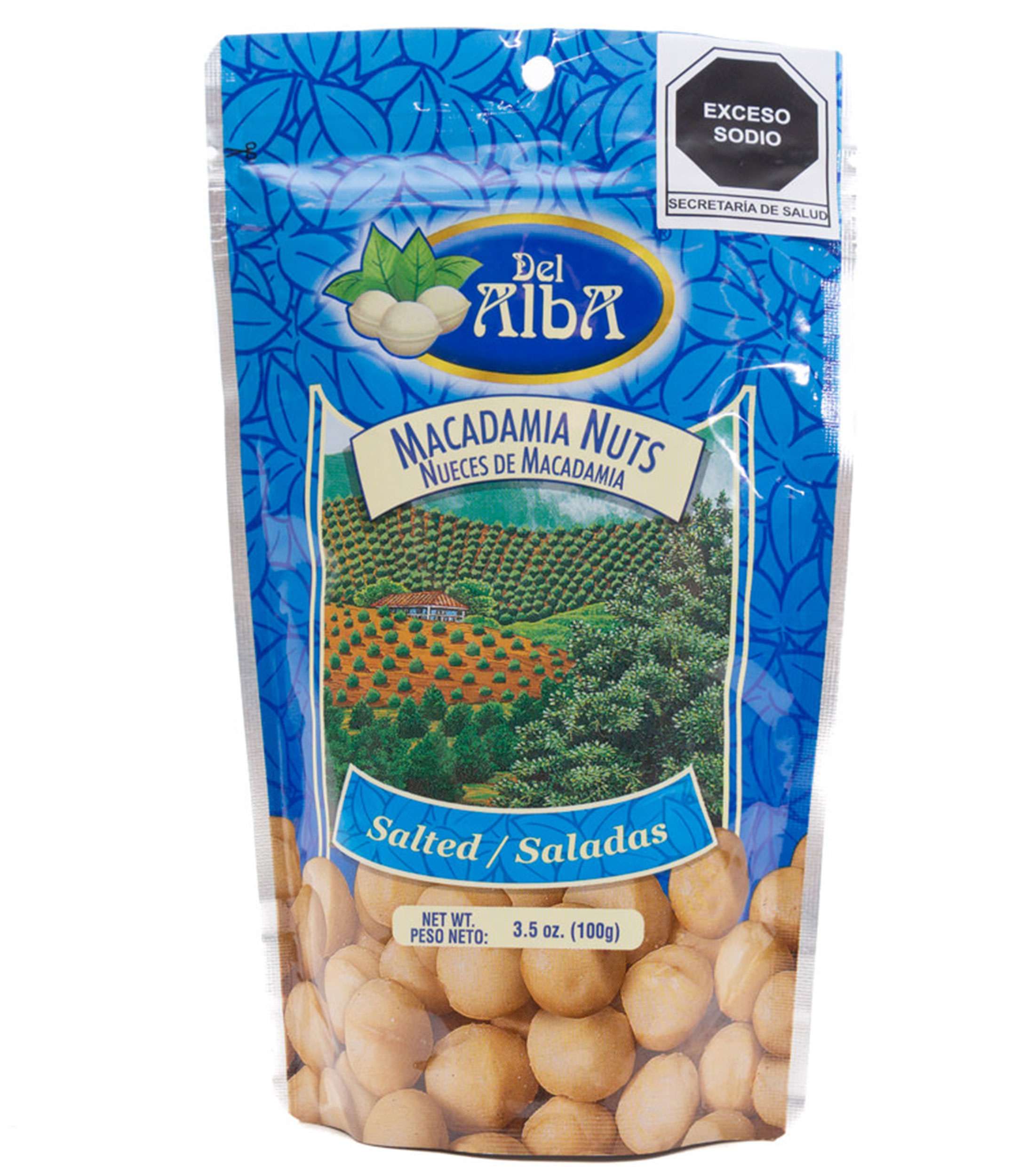 Nueces de Macadamia Saladas, 100 g