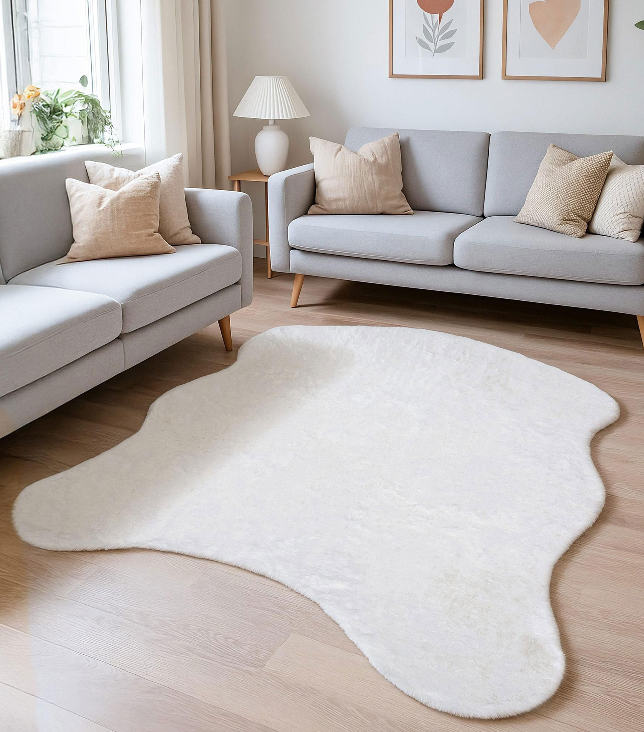 Tapete decorativo Snow en poliéster 230 x 160 cm