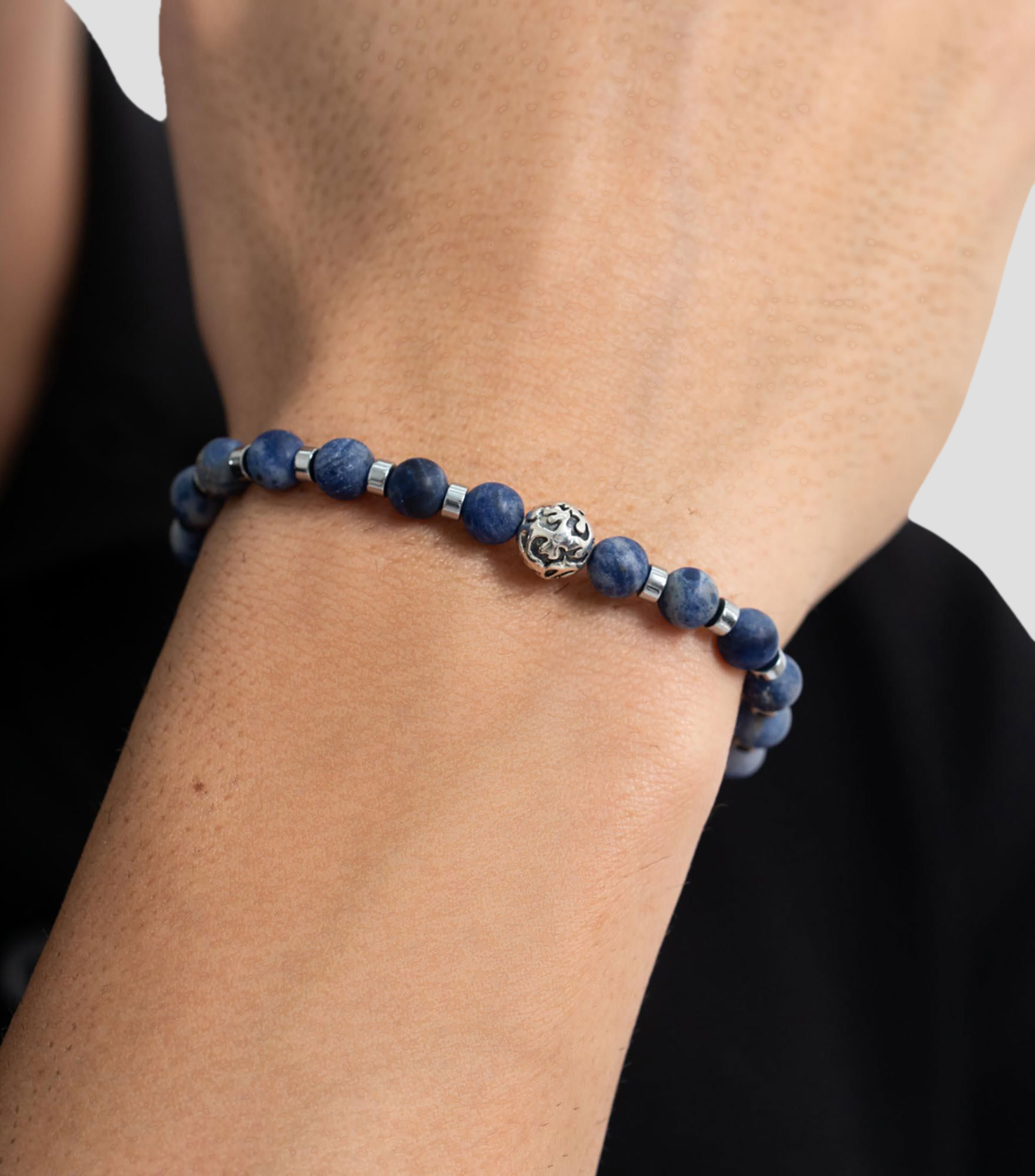 Brazalete con piedras Hombre