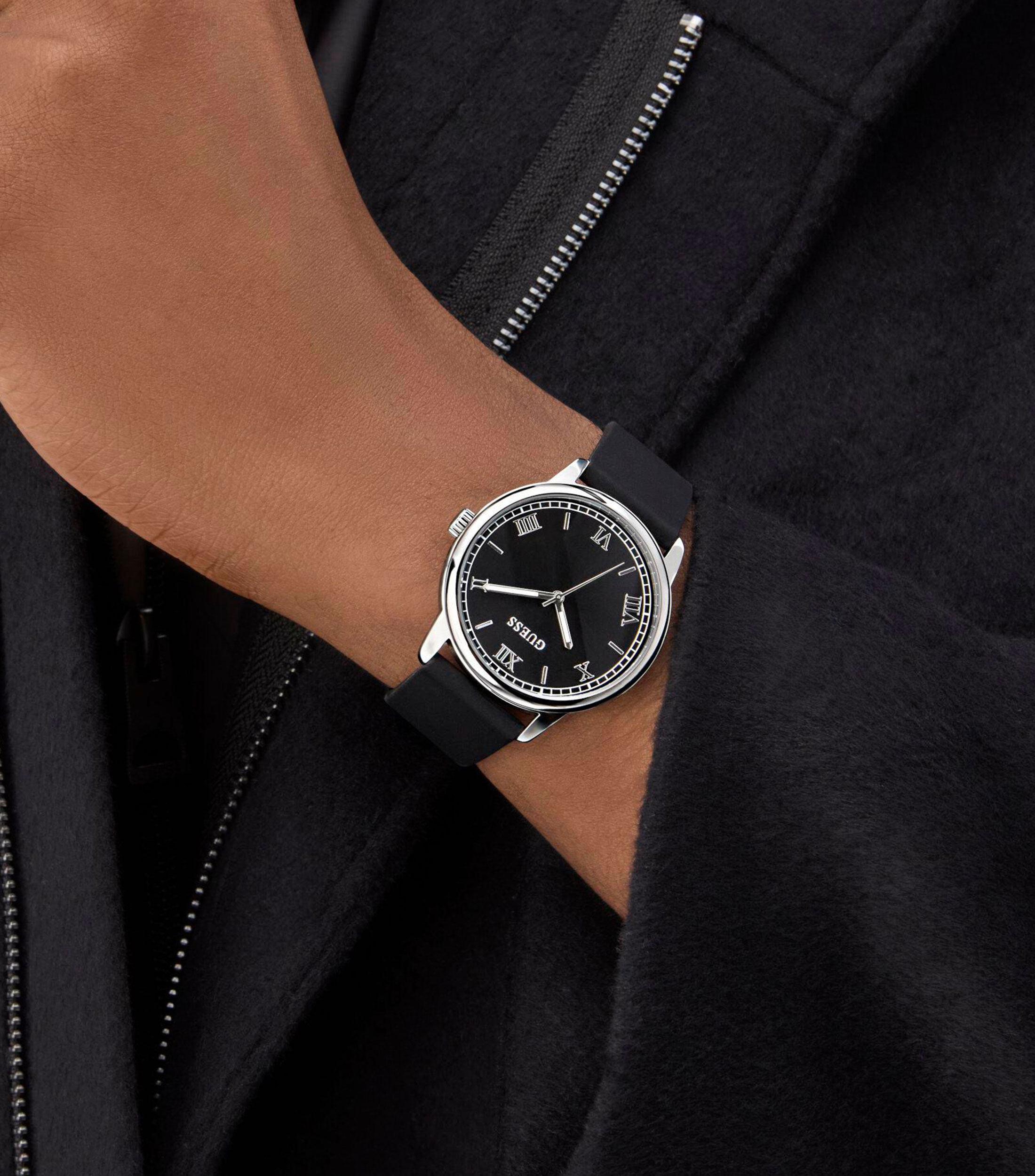Reloj para Hombre Chandler de vestir Negro, Plateado