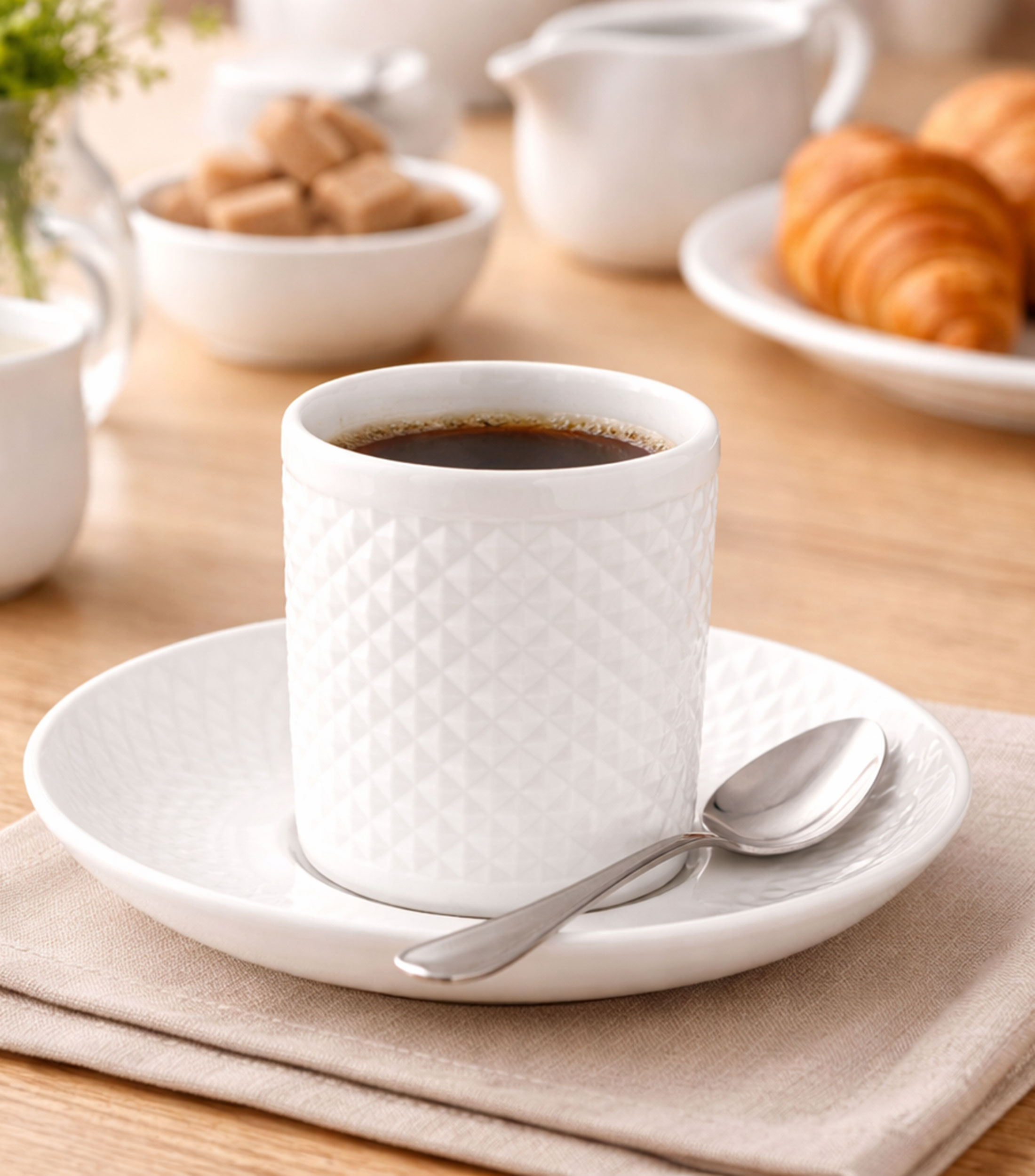 Taza para café con platillo Bicos
