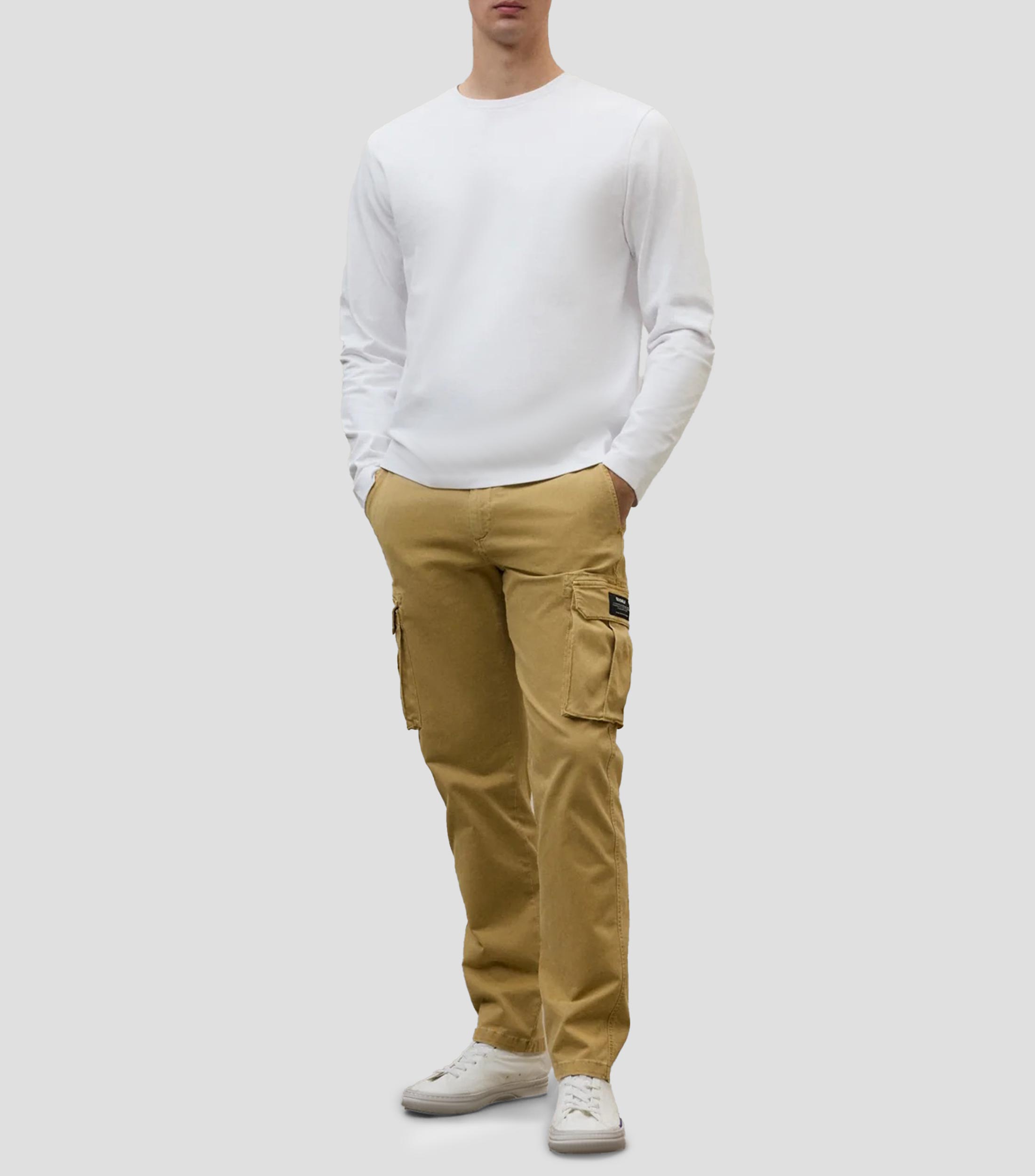 Playera cuello redondo manga corta lisa Hombre