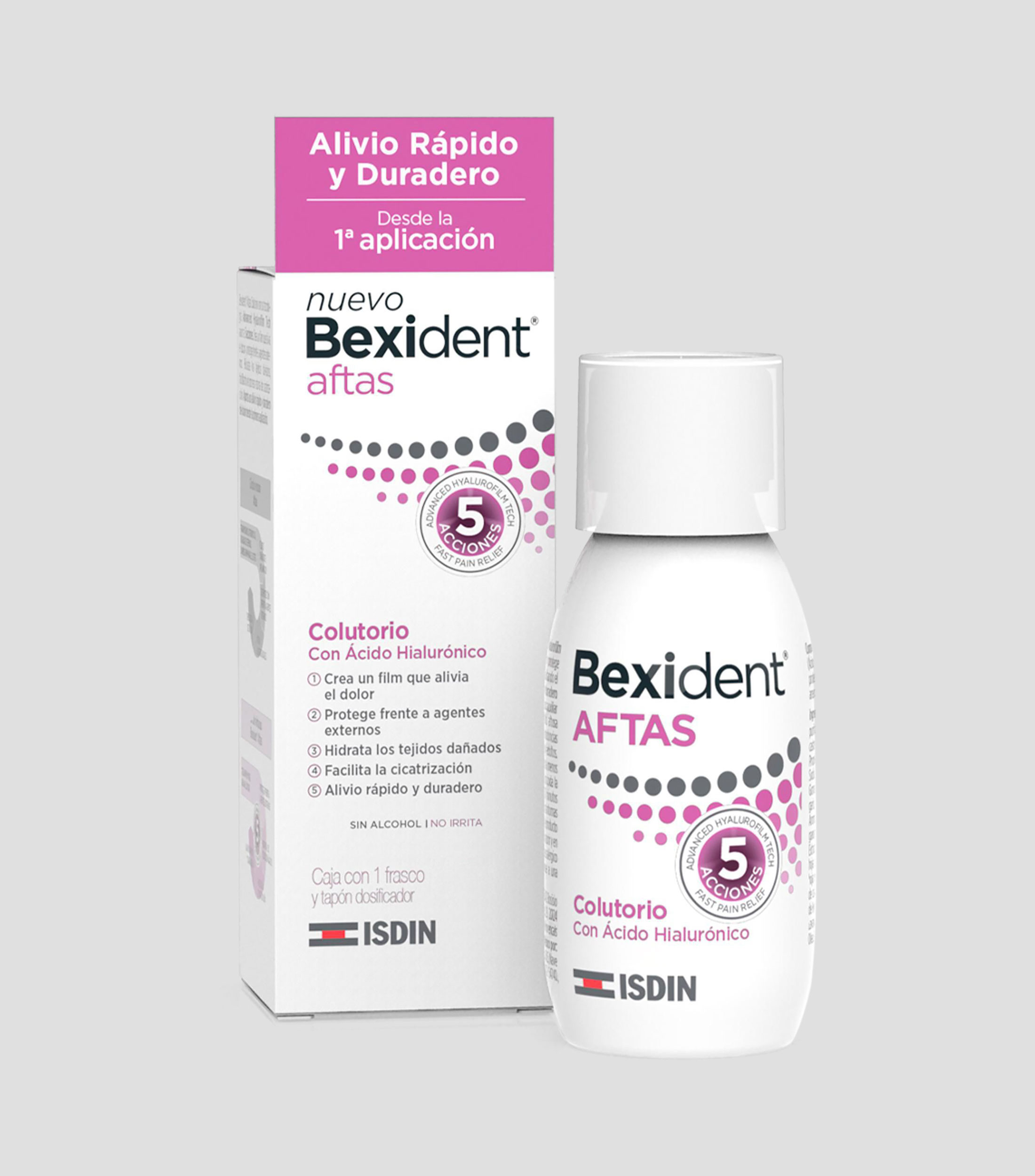 Ácido Hialurónico Bexident Aftas Colutorio, 120 ml