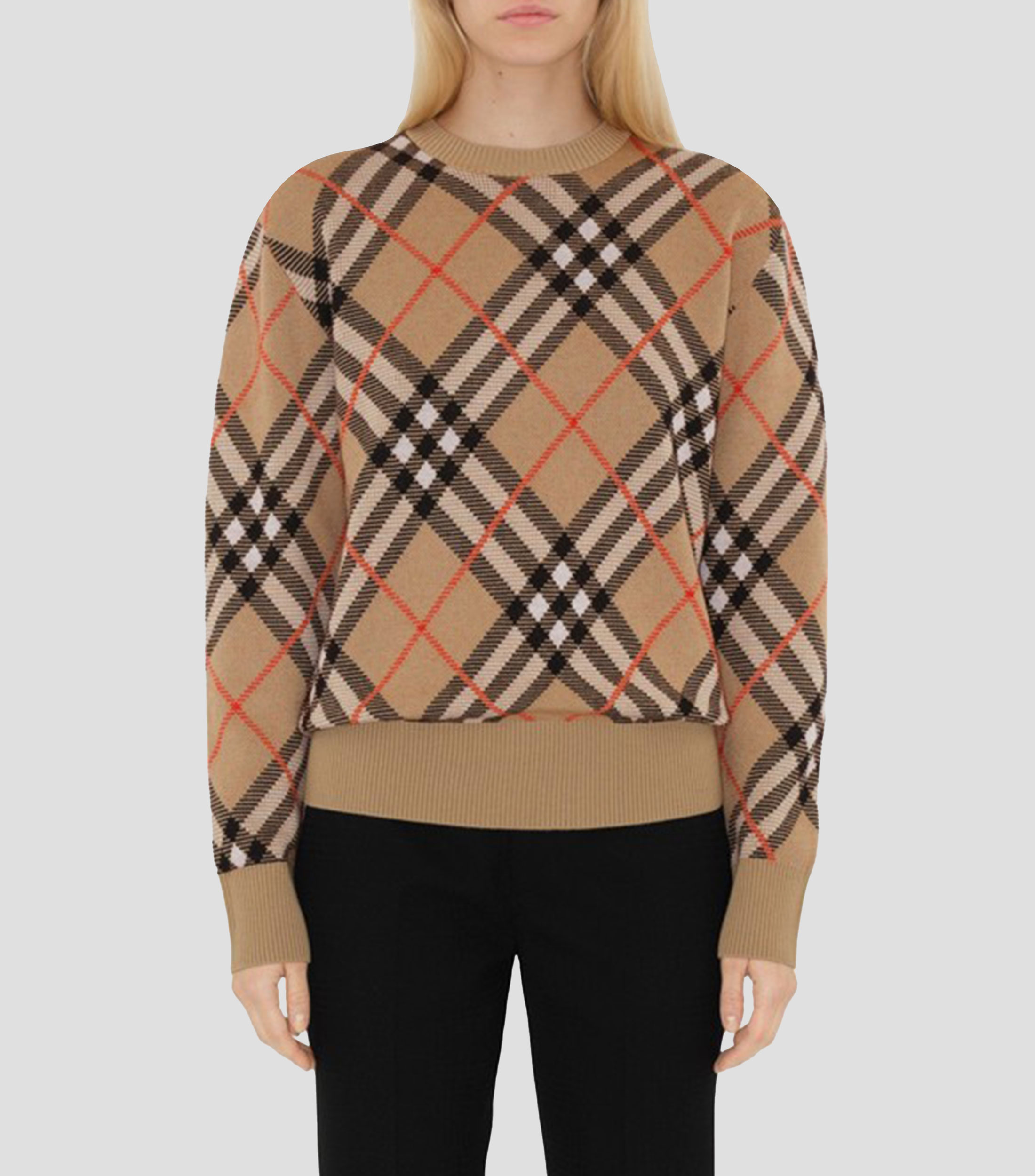 Suéter cuello redondo Mujer