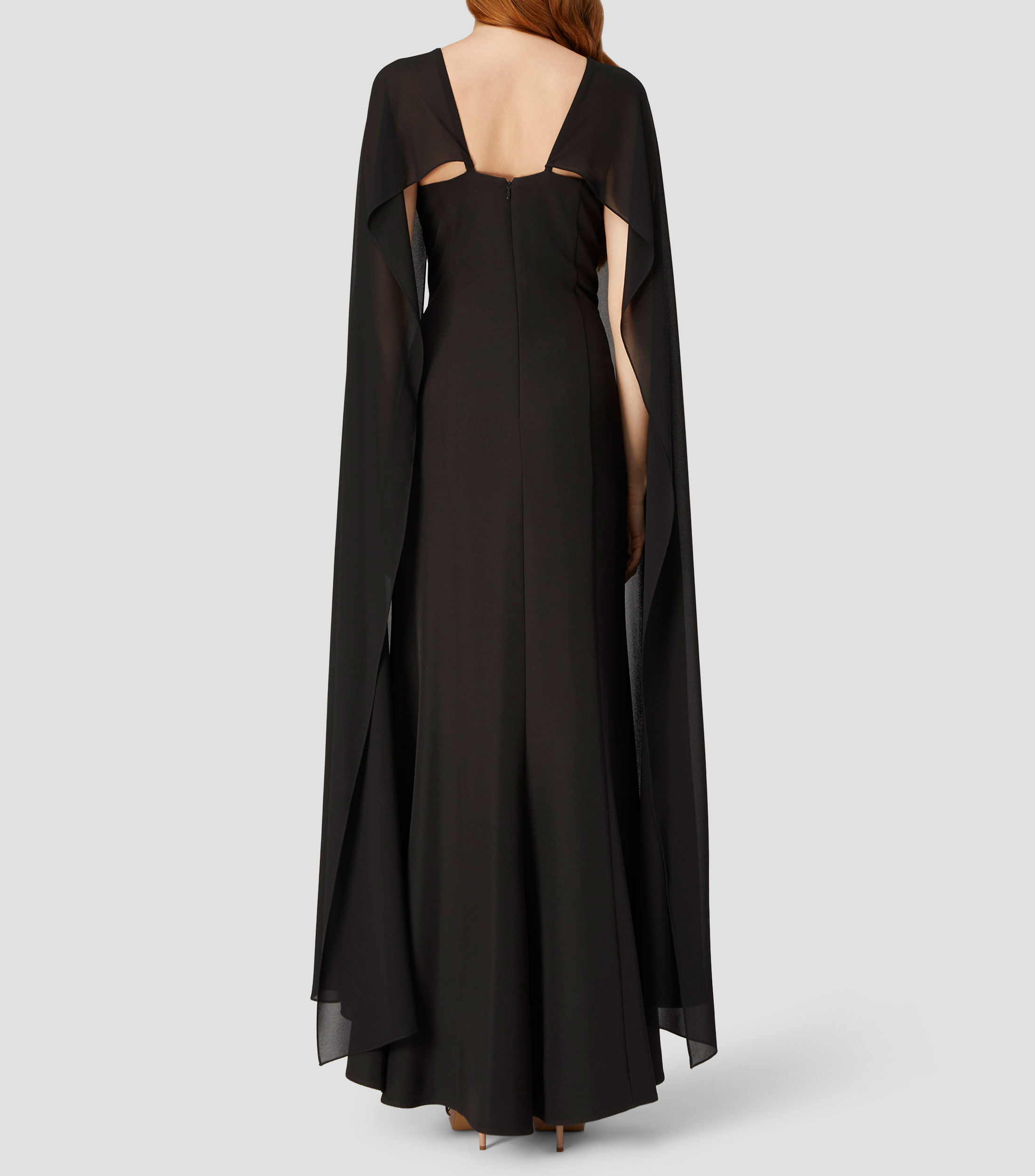 Vestido de fiesta largo liso Mujer