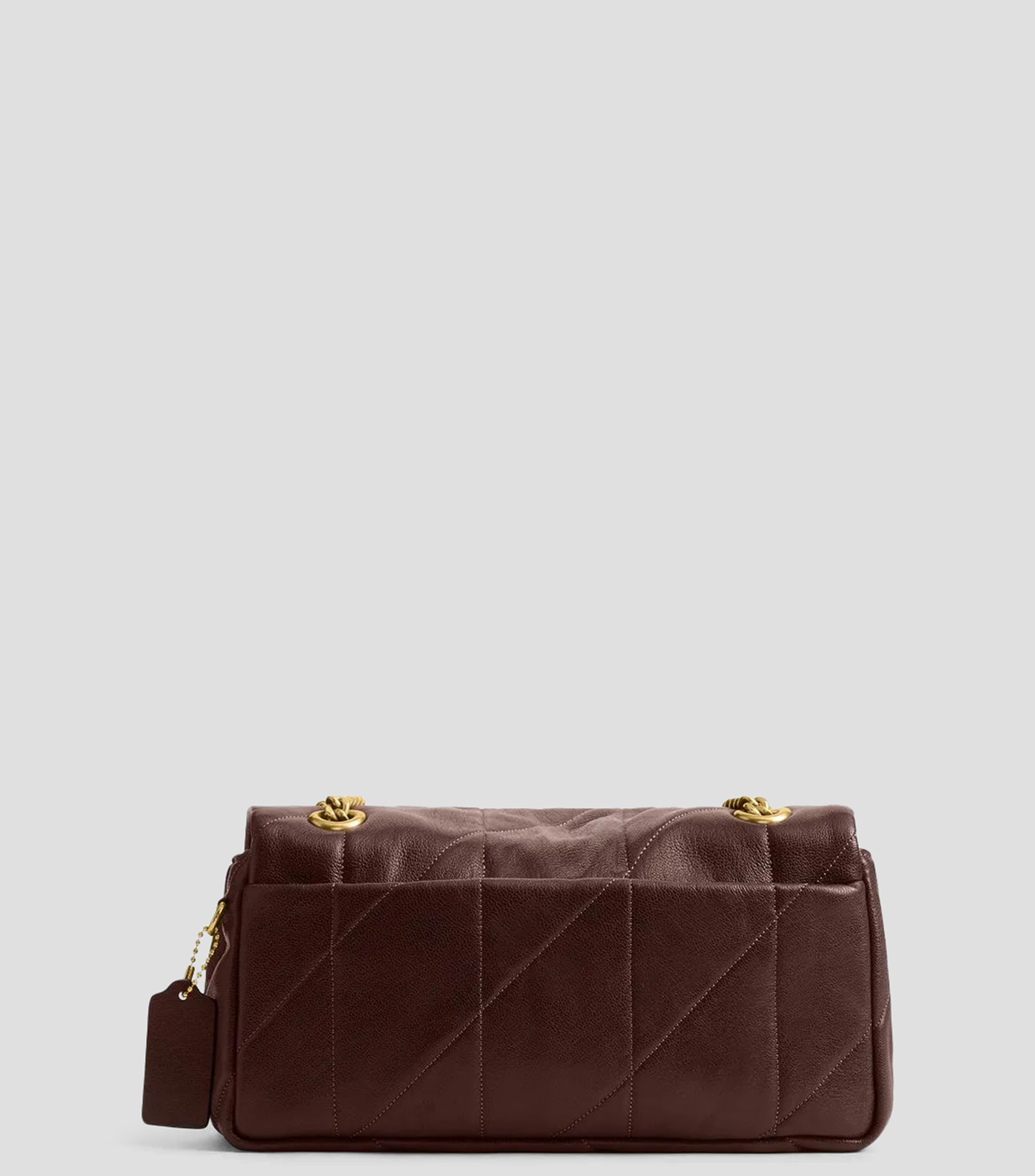 Bolsa Crossbody en piel de cabra con pespuntes Mujer