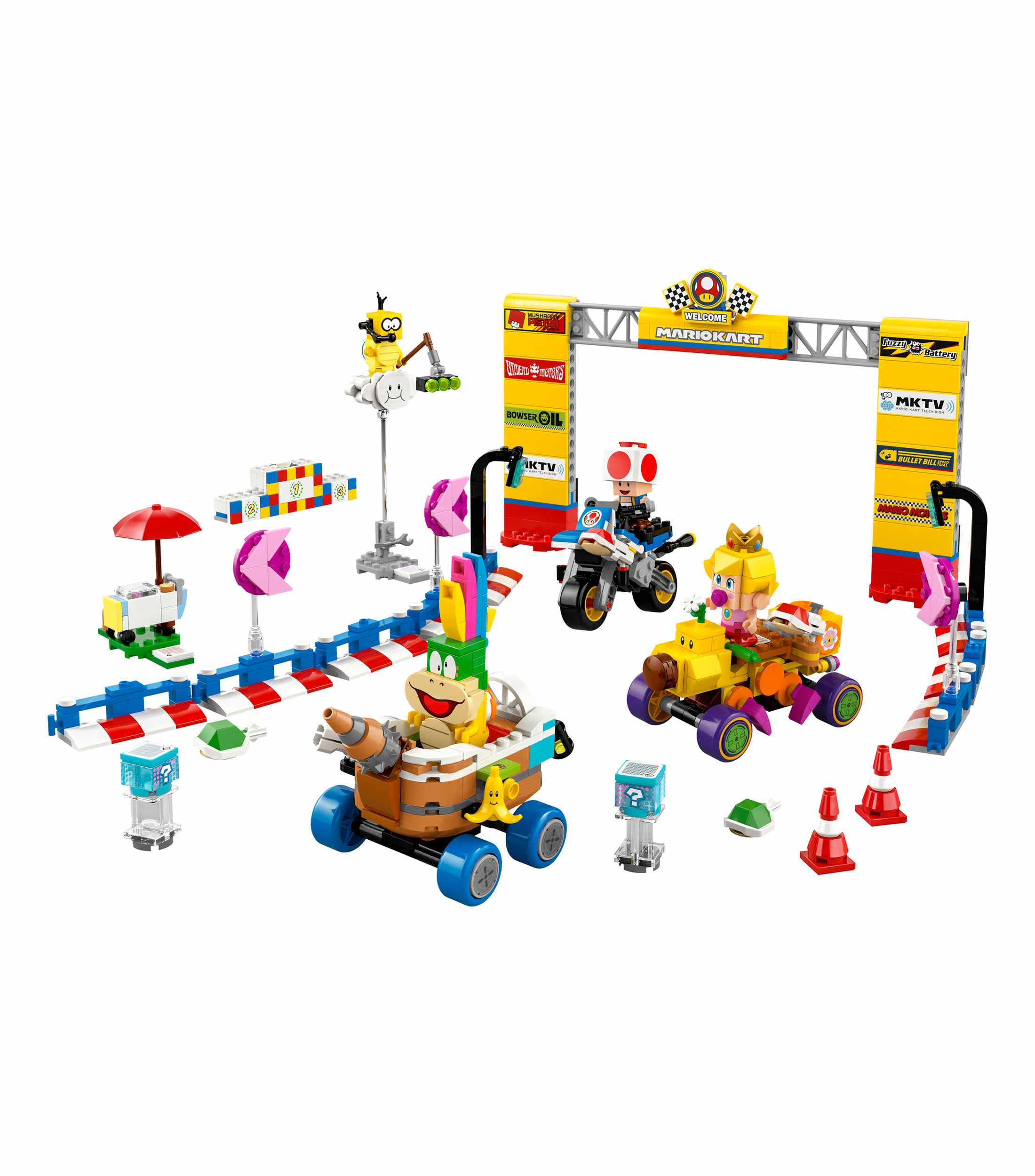 Lego Super Mario Mario Kart set Bebé Peach y Grand Prix 72036