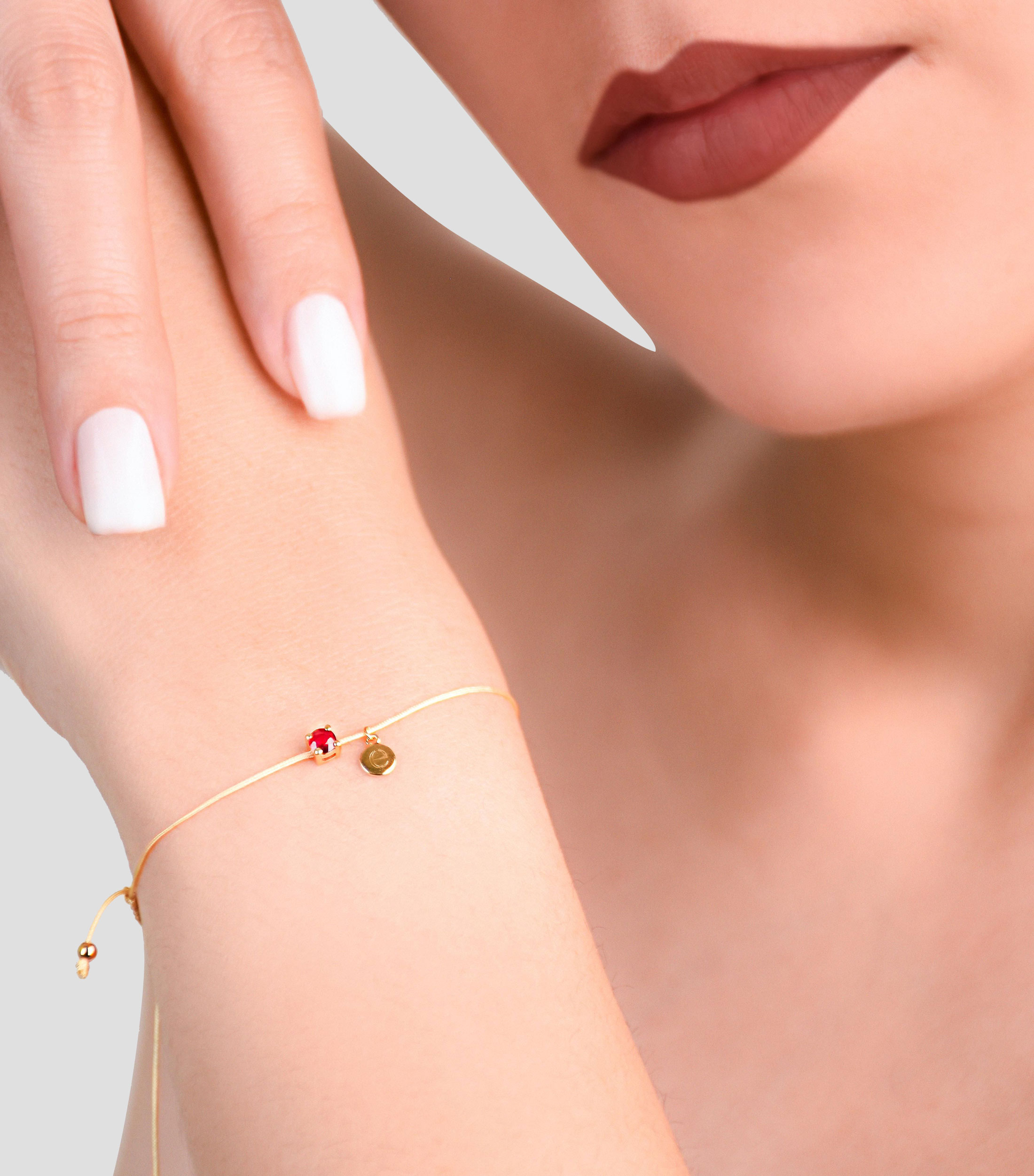 Pulsera con Rubí Mujer