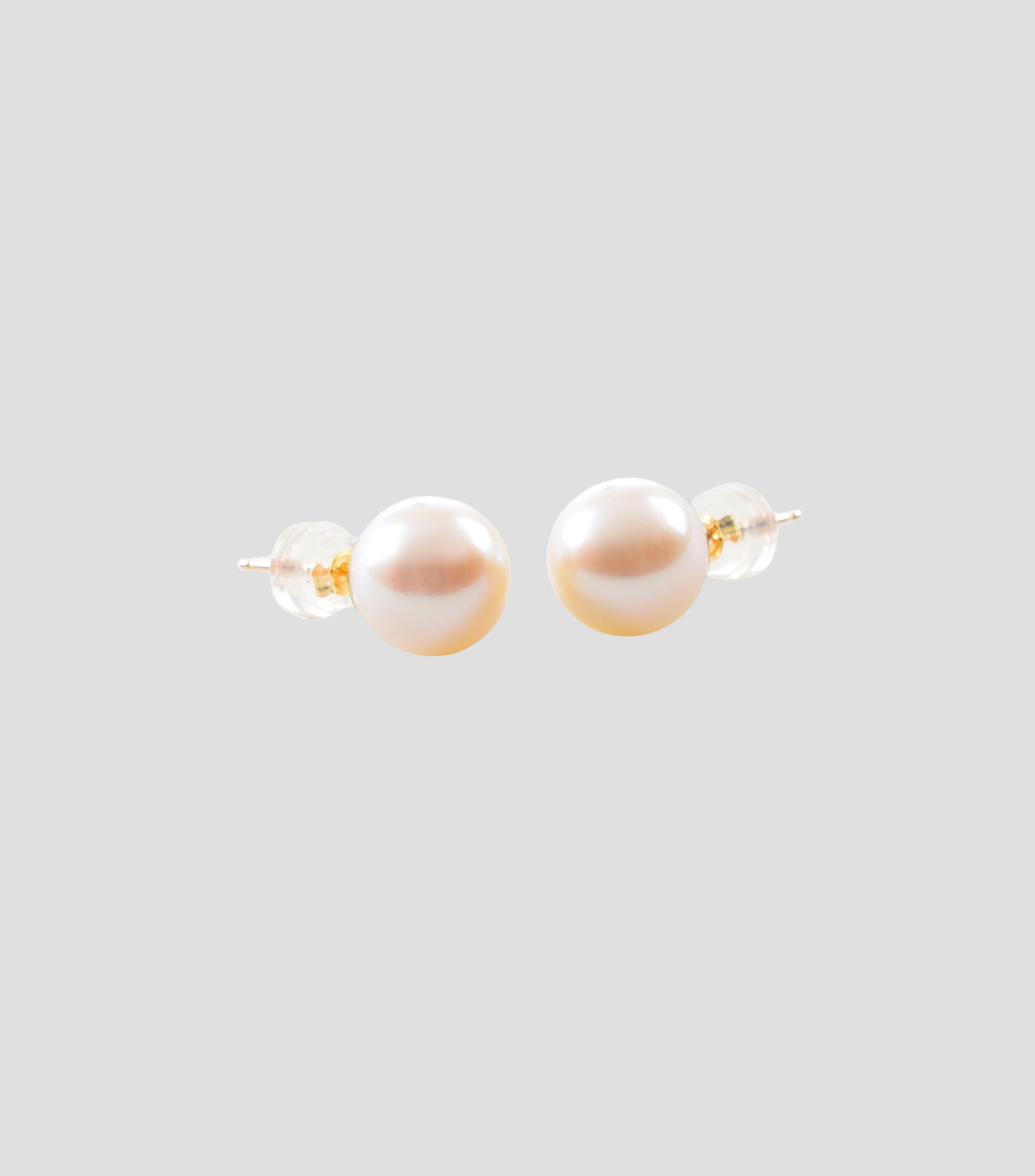 Aretes Broqueles de Perlas Cultivadas de 11 A 12 mm Mujer