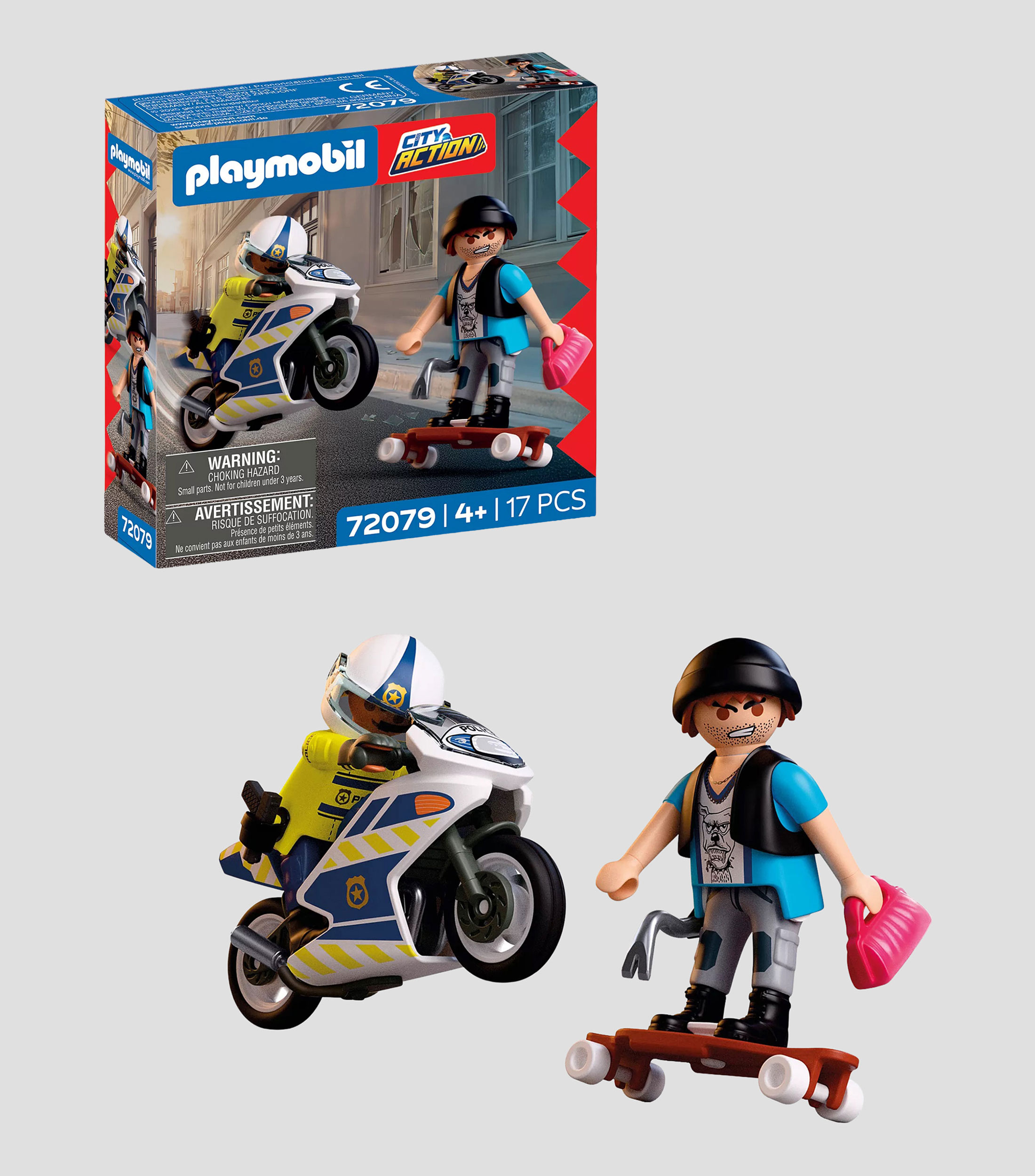 Playset Persecución en moto
