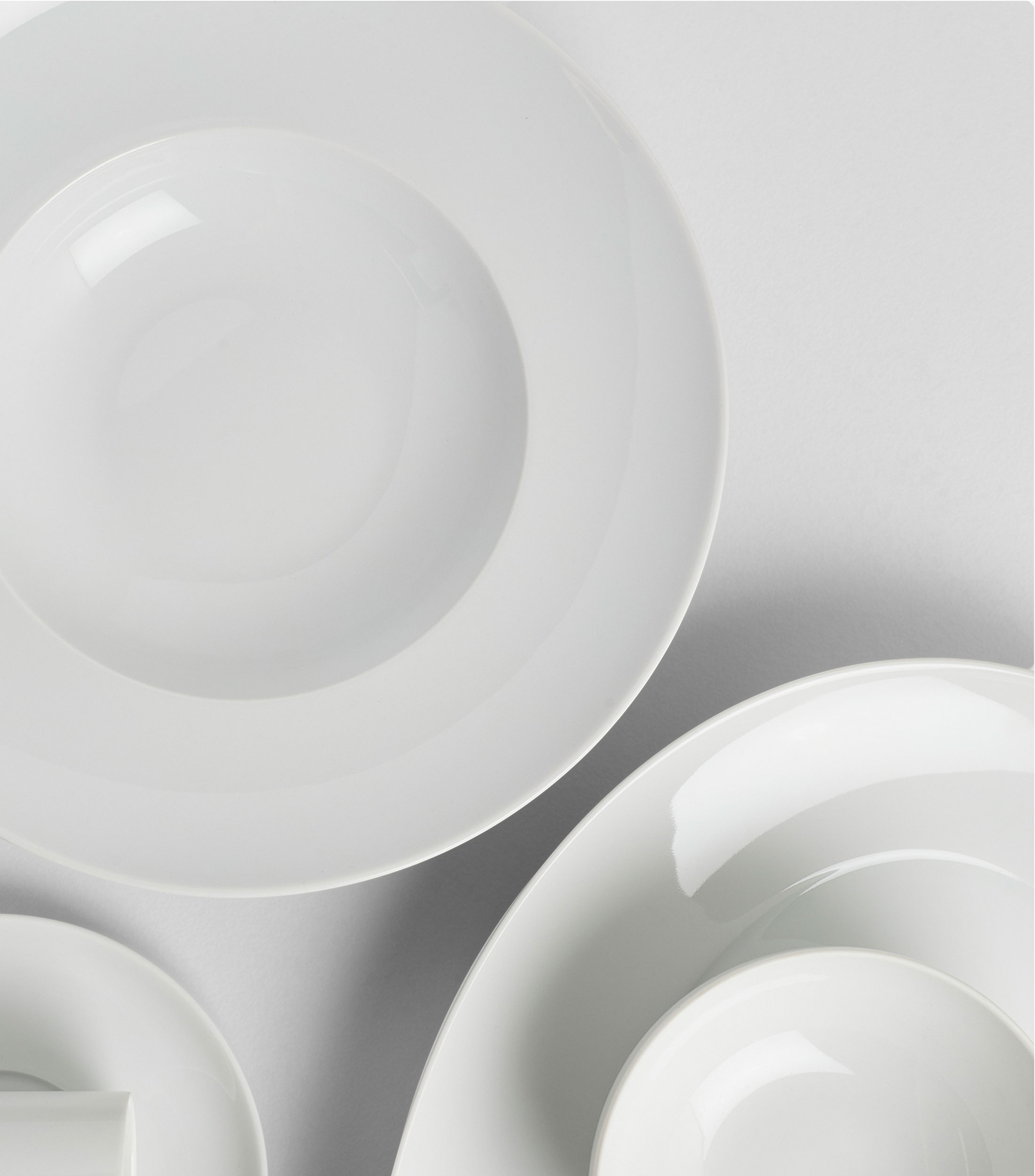 Plato hondo Domo White liso