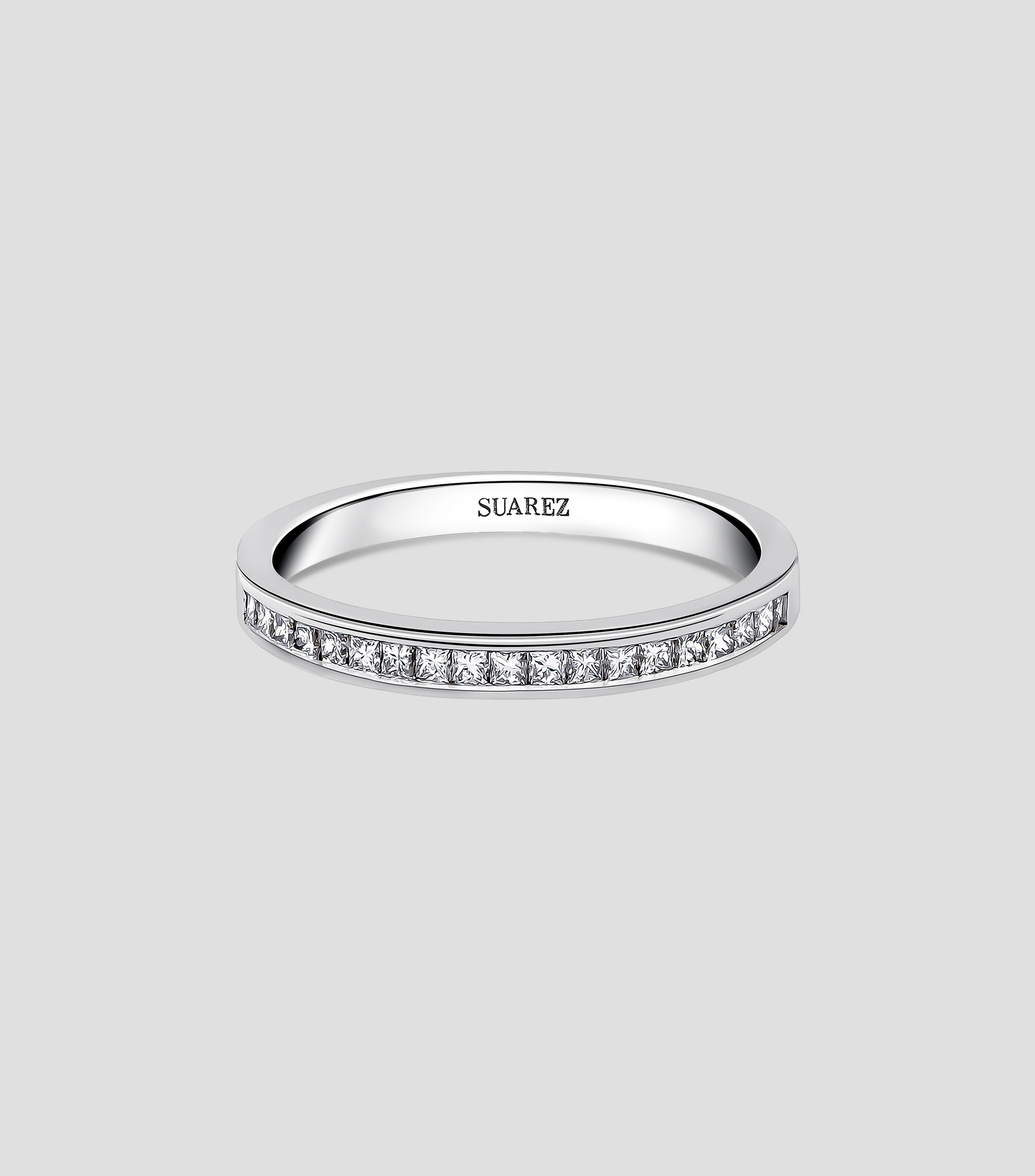 Anillo en Oro blanco 18 Kts Alianza Mujer