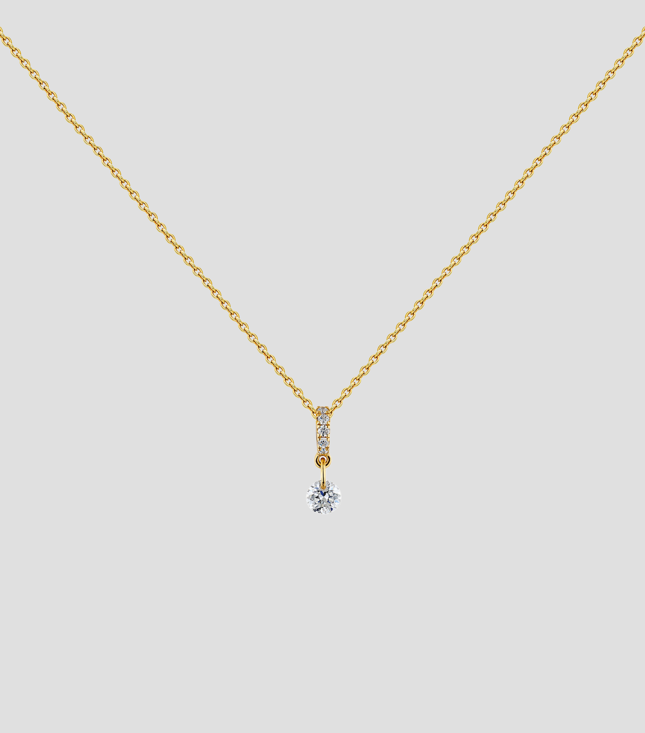 Collar en oro amarillo 18 Kts con diamantes Dylon Mujer