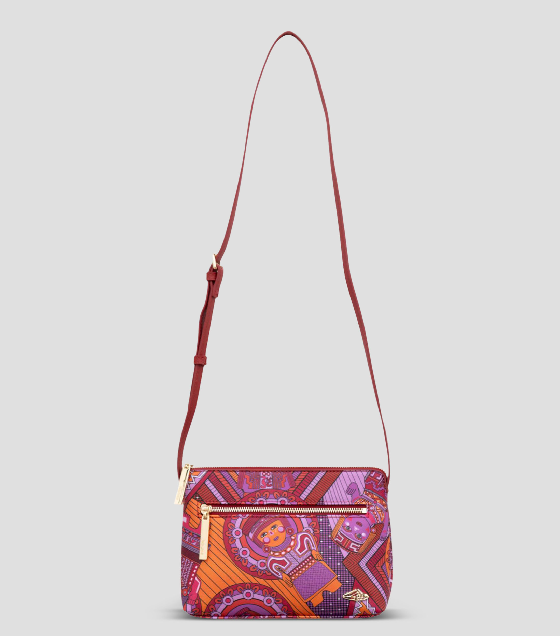 Bolsa Crossbody Caritas Sonrientes de Veracruz Mujer