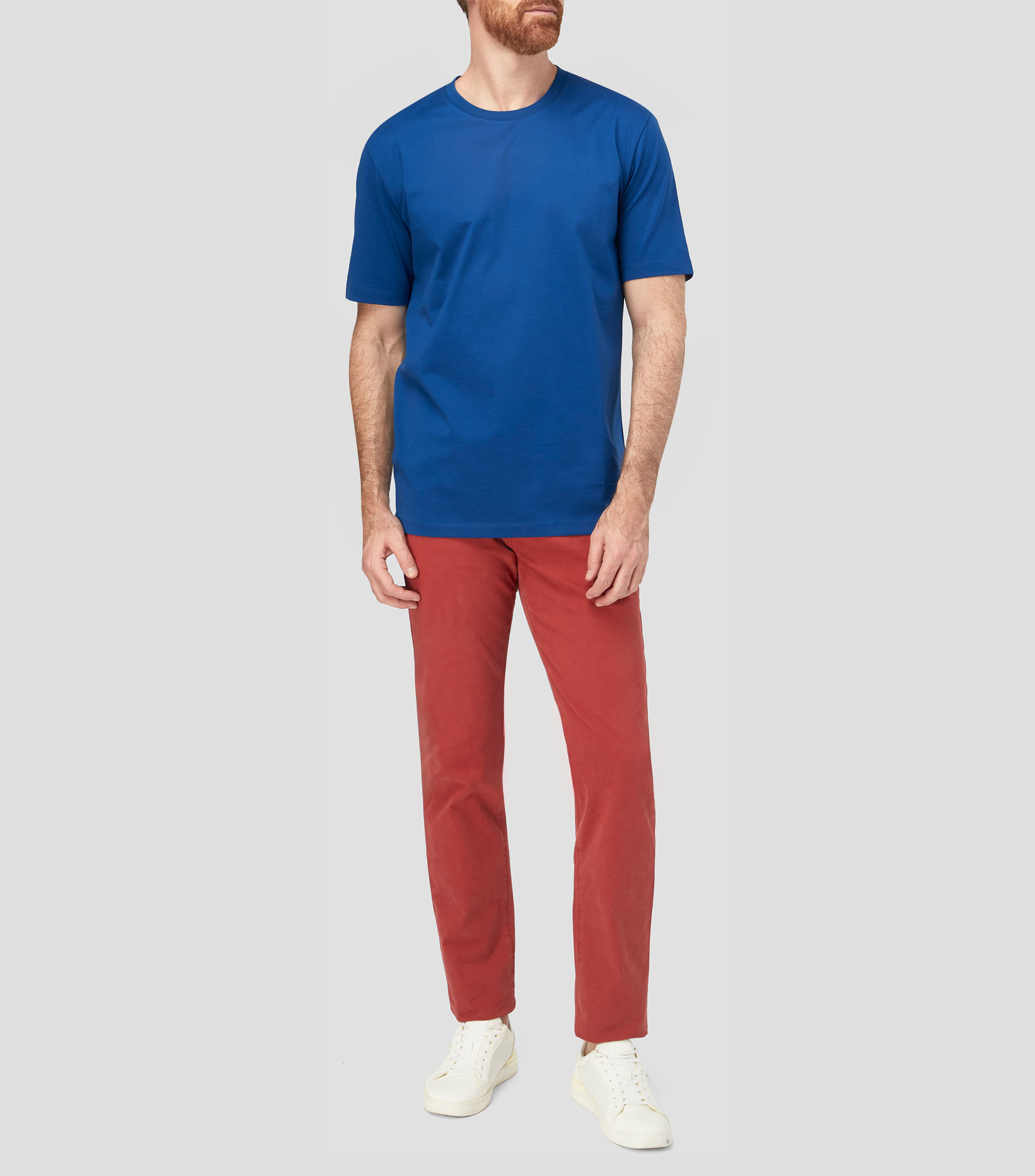 Playera cuello redondo manga corta lisa Hombre