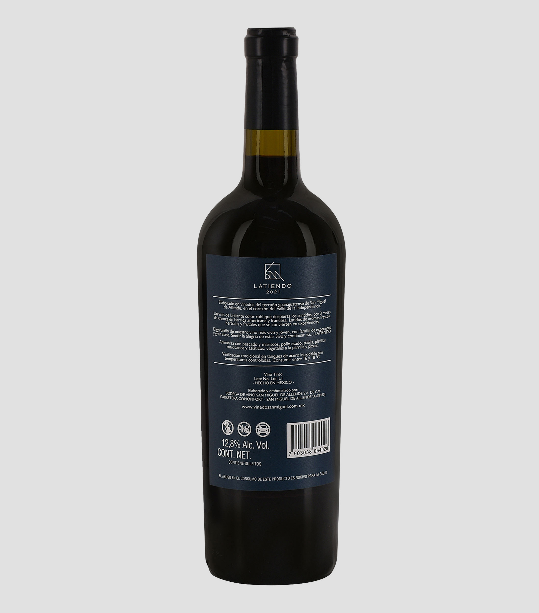 Vino Tinto Ensamble Viñedo San Miguel, México, 750 ml