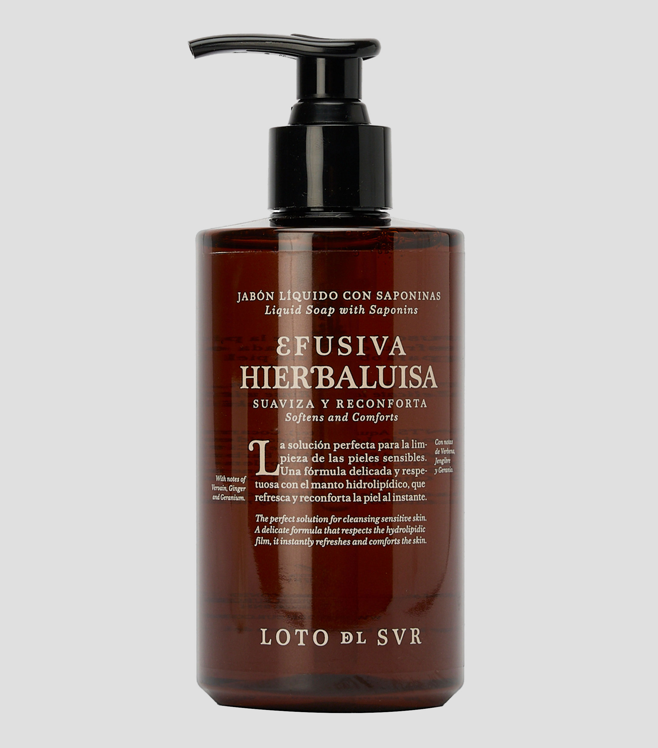 Jabón líquido con Saponinas Efusiva ​Hierbaluisa, 285 ml