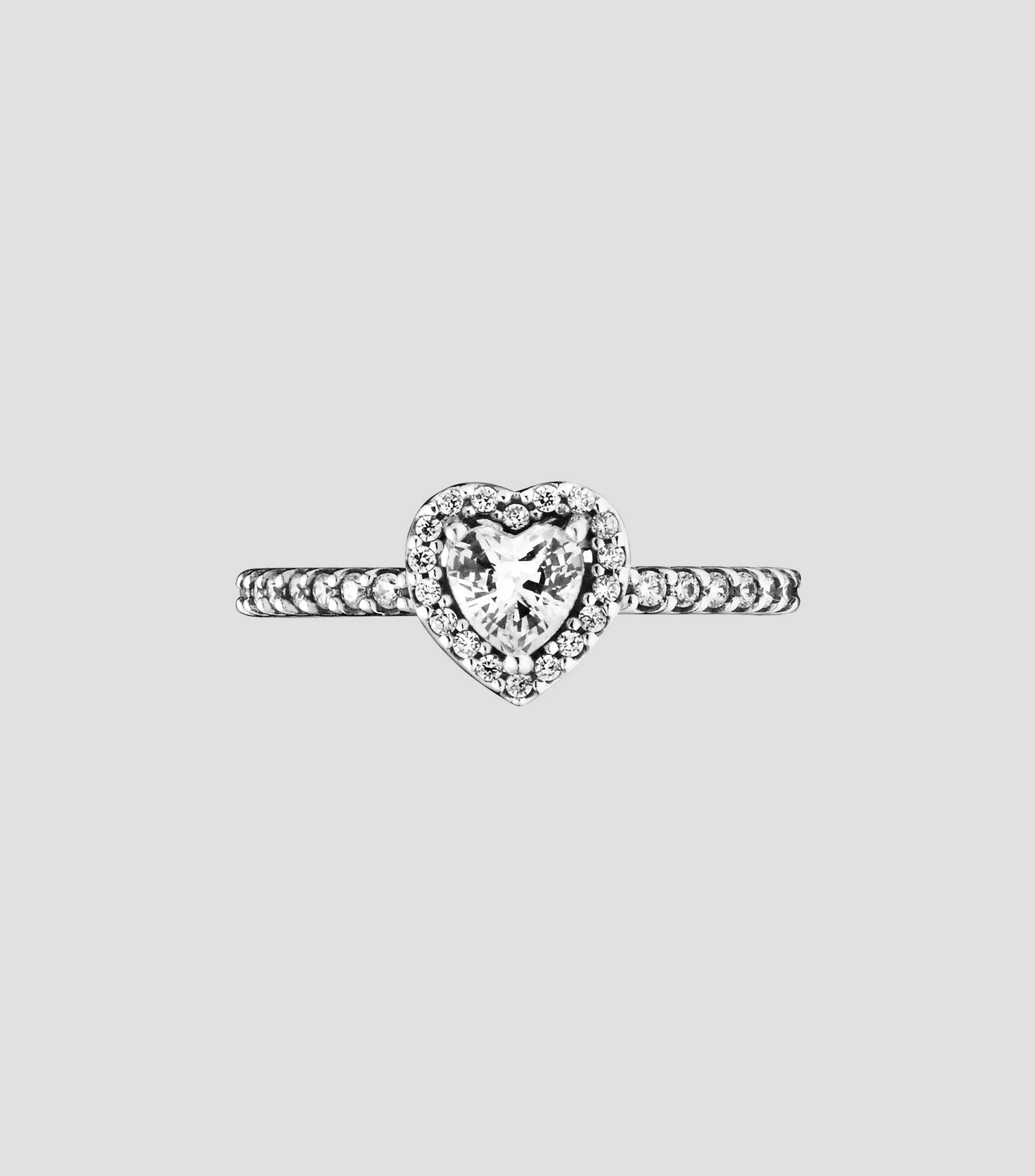 Anillo en plata Elevated Heart Unisex