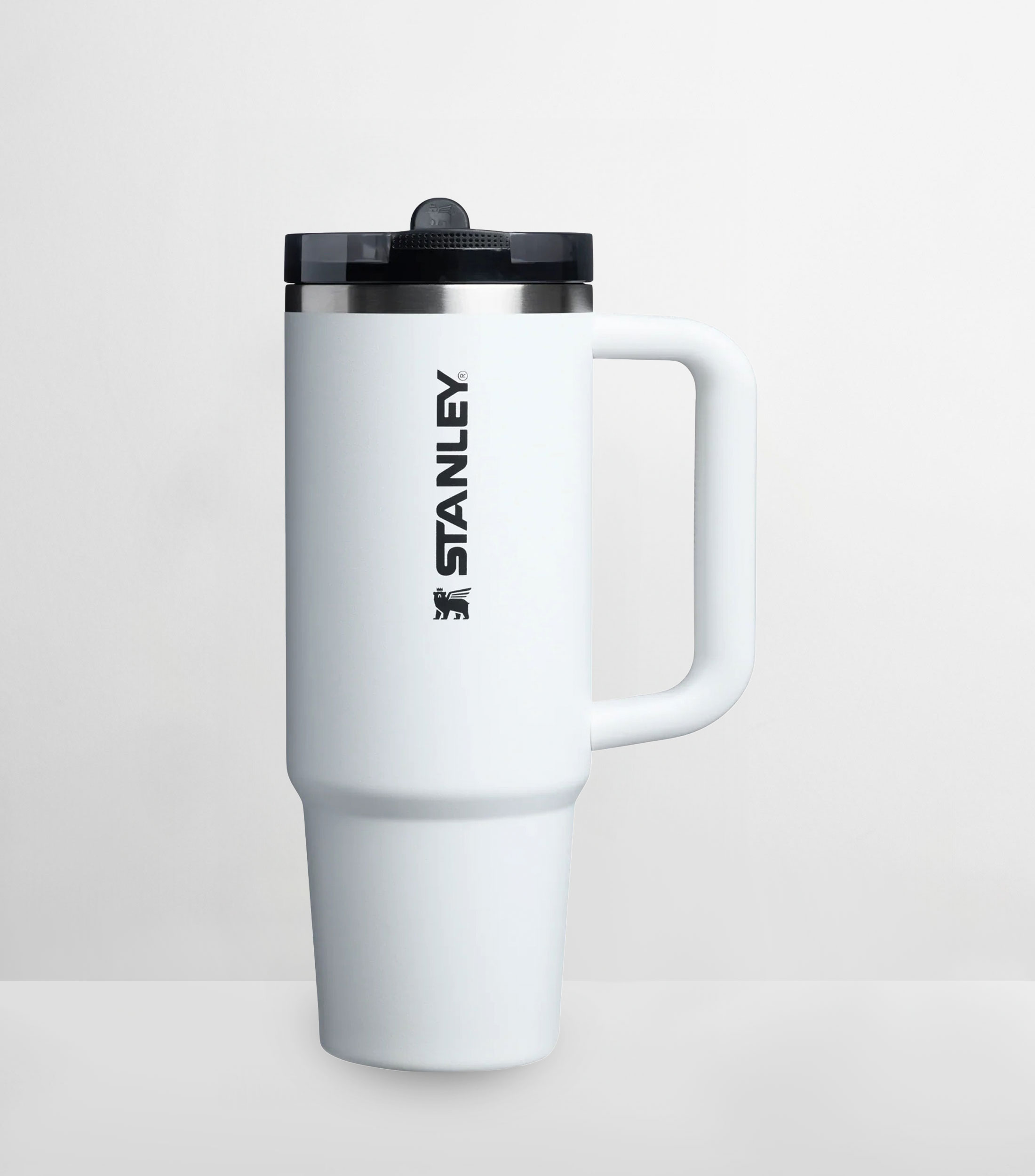 Termo Stanley Quencher ProTour Flip Straw chalk en acero inoxidable con popote, 887 ml